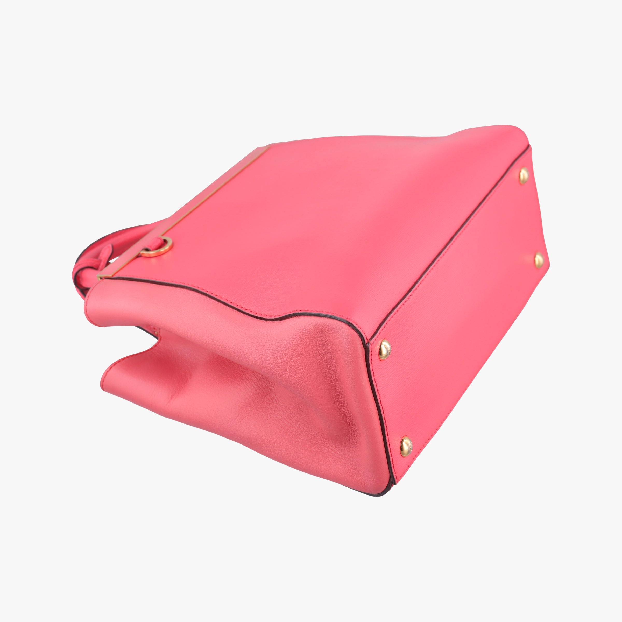 Pre-owned Fendi Petite 2 JOURS Pink Leather 8BH253 shoulderbag | stylenewstar