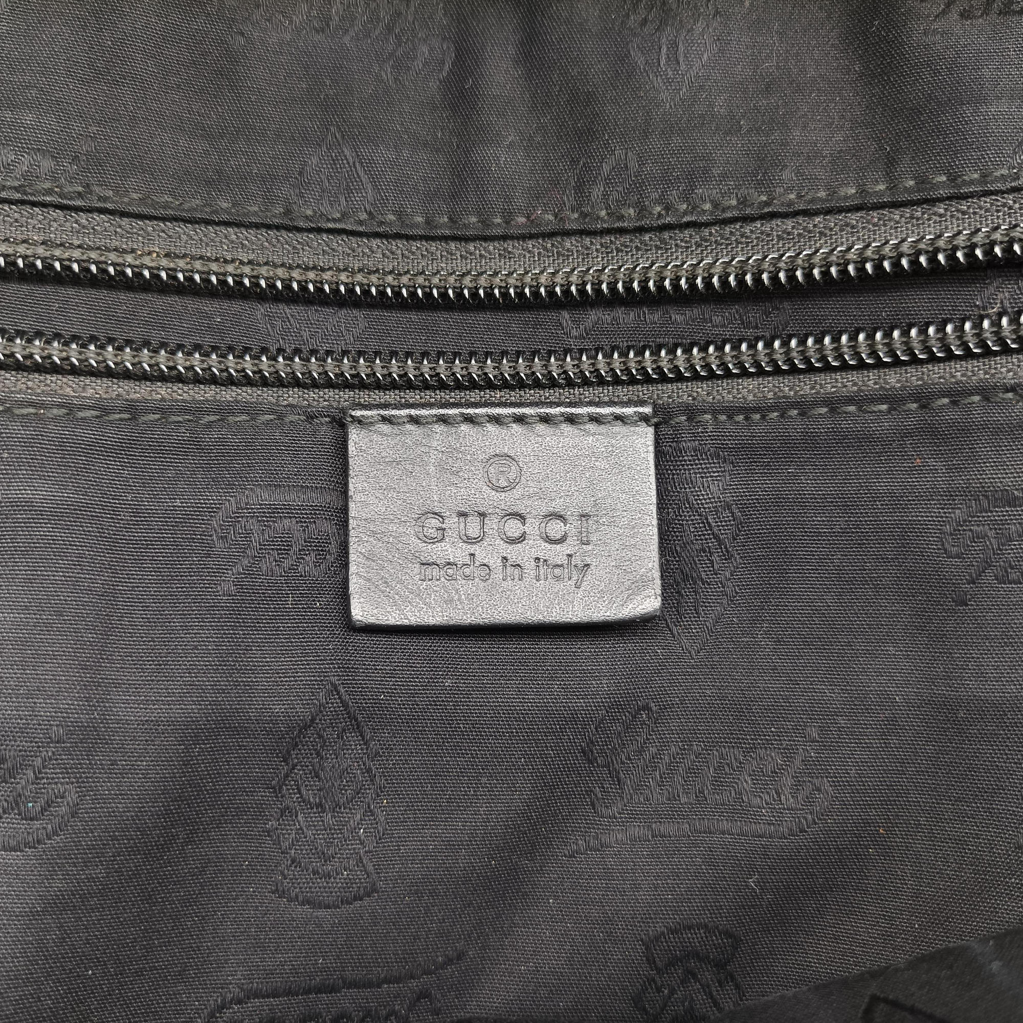 Vintage Gucci GG Imprime Briefcase Black PVC coated canvas 201480 handbag | stylenewstar