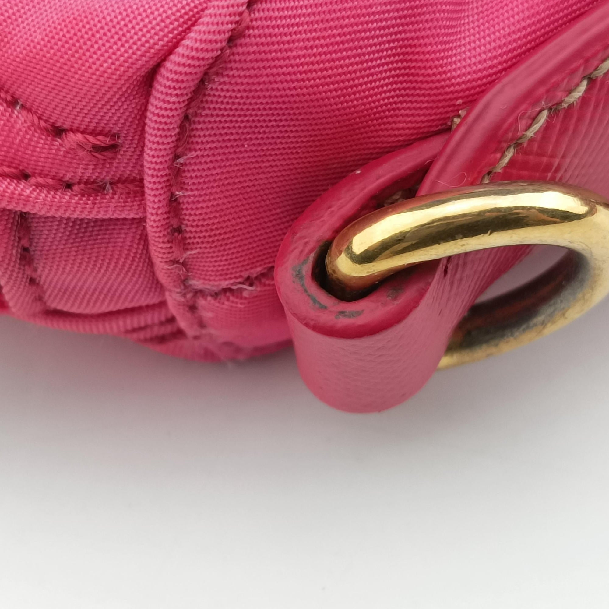 Pre-owned Prada Tessuto Ibisco Nylon × Saffiano Leather BT0689 shoulderbag | stylenewstar