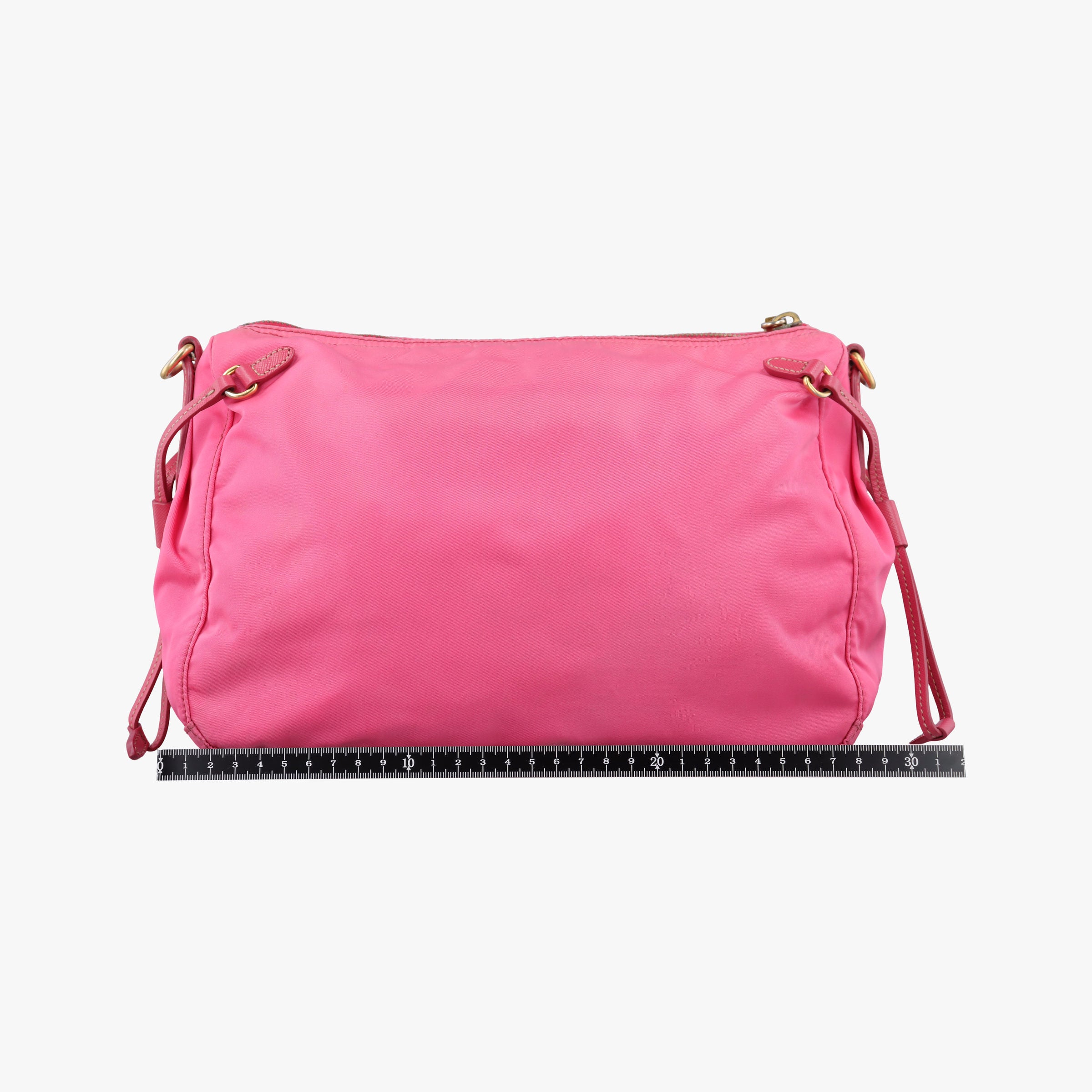 Pre-owned Prada Tessuto Ibisco Nylon × Saffiano Leather BT0689 shoulderbag | stylenewstar