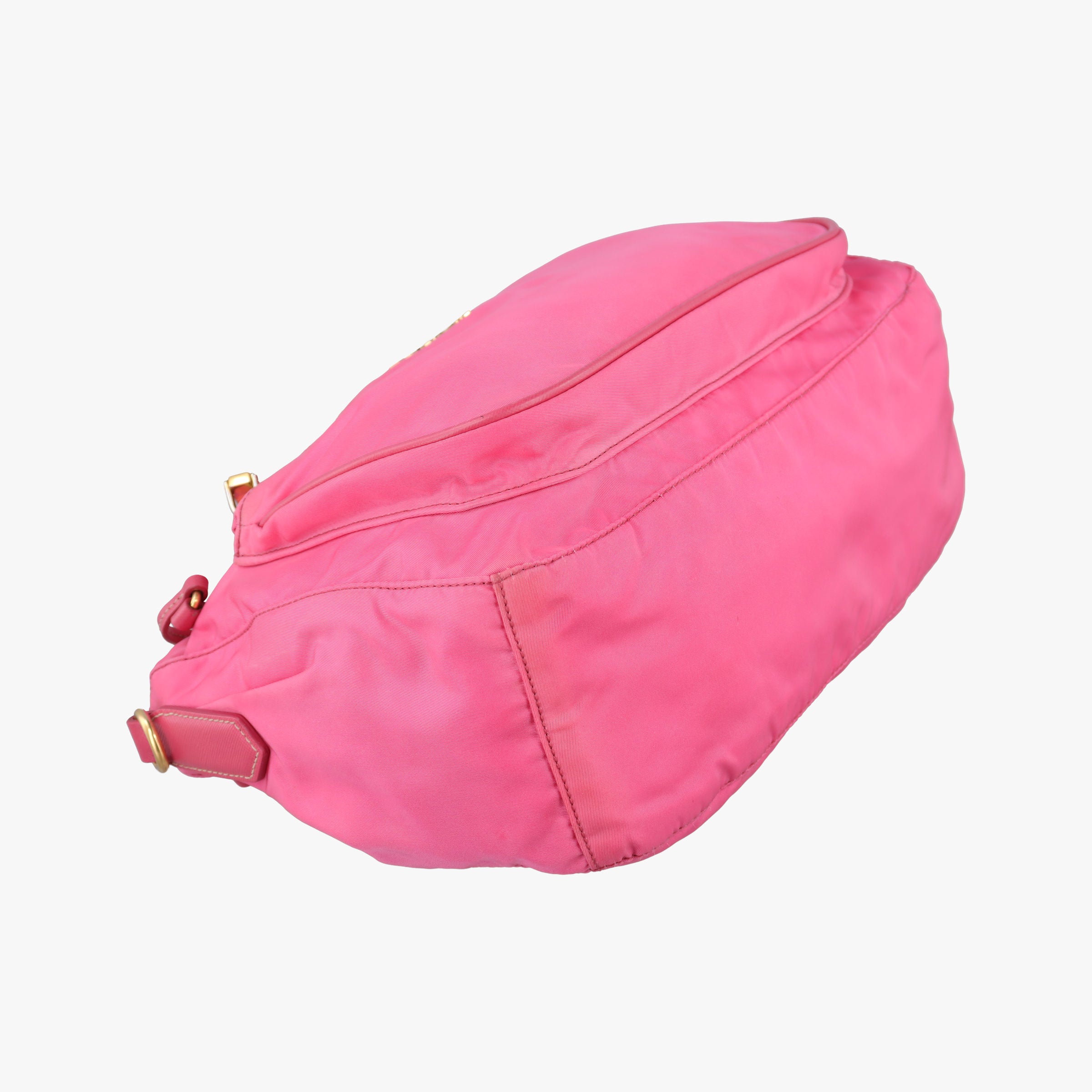 Pre-owned Prada Tessuto Ibisco Nylon × Saffiano Leather BT0689 shoulderbag | stylenewstar