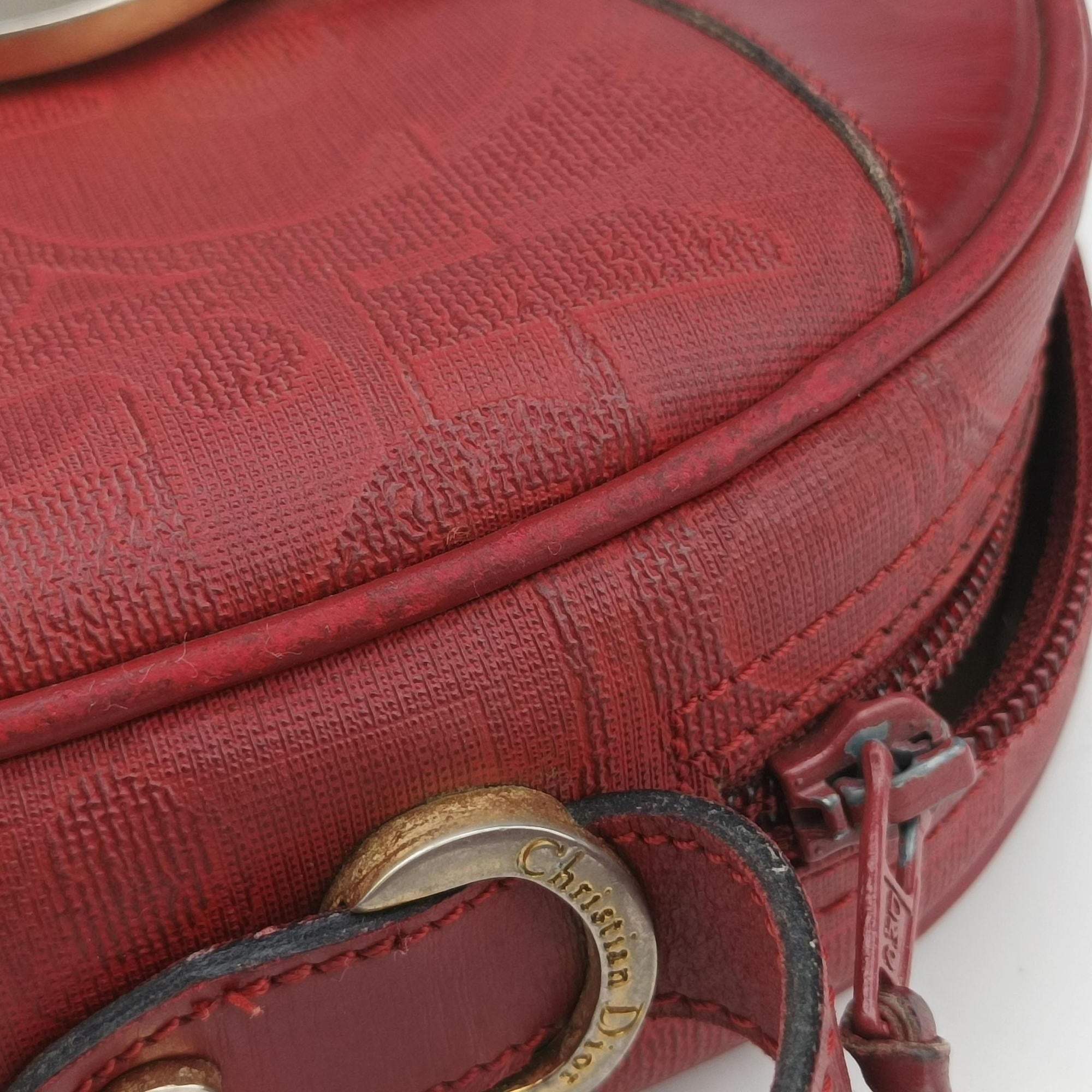 Vintage Christian Dior Malice CD Signature Collection Bordeaux Leather  shoulderbag | stylenewstar