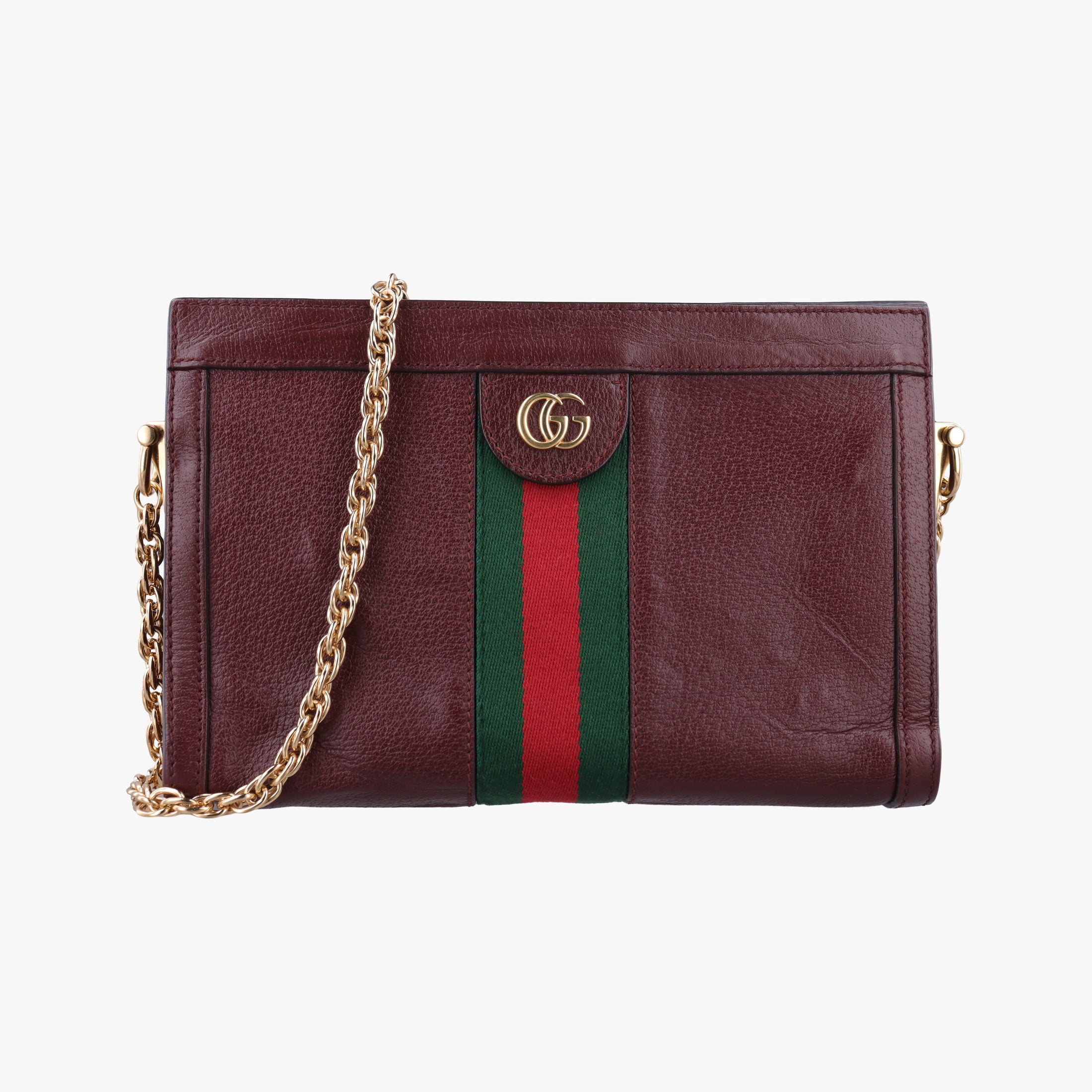 Secondhand Gucci Ophidia Burgundy Leather 503877 shoulderbag | stylenewstar