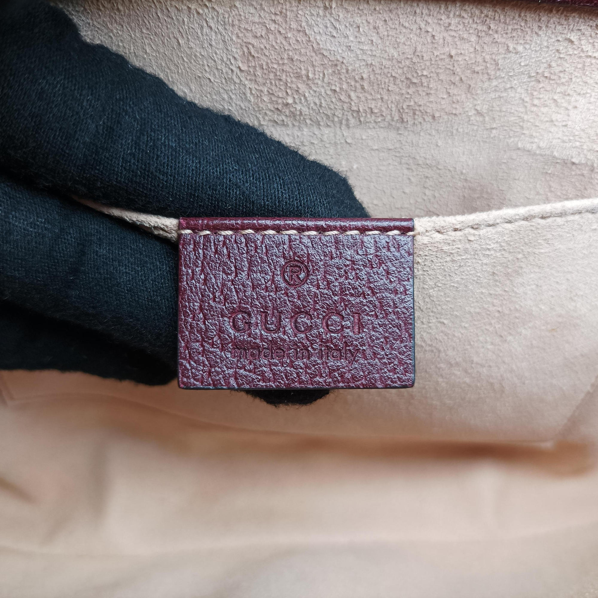 Secondhand Gucci Ophidia Burgundy Leather 503877 shoulderbag | stylenewstar