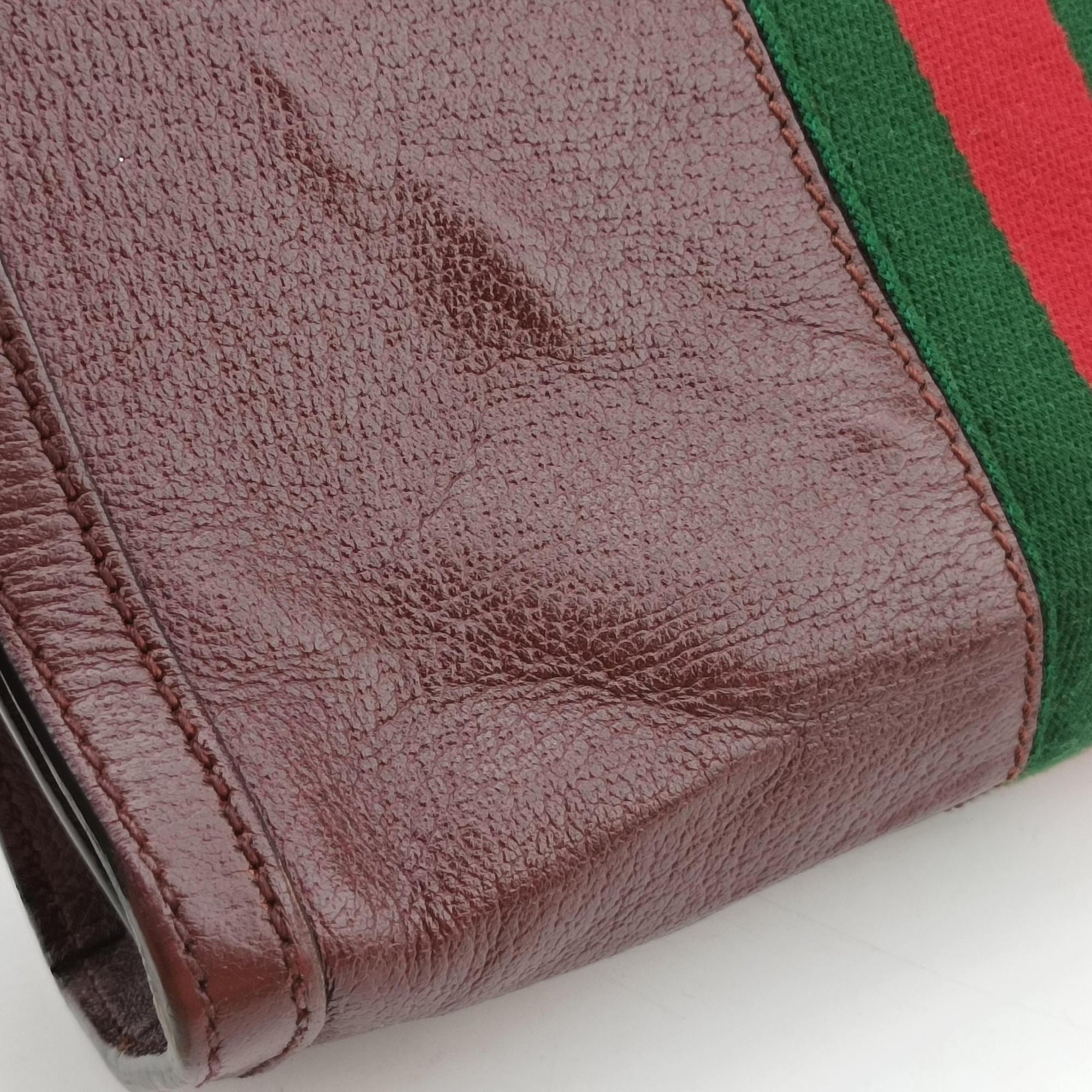 Secondhand Gucci Ophidia Burgundy Leather 503877 shoulderbag | stylenewstar