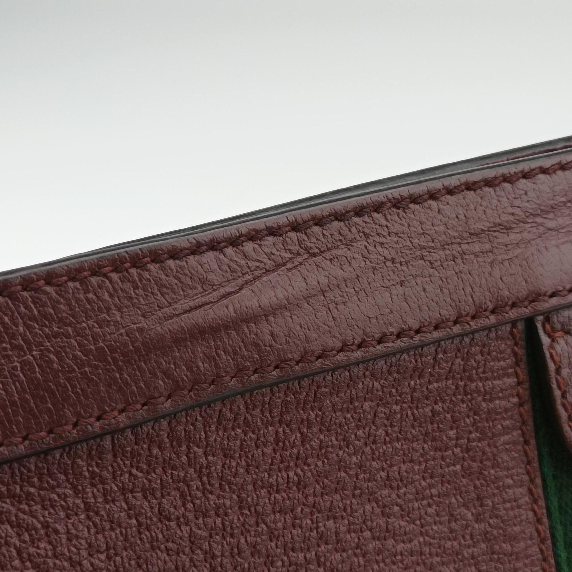 Secondhand Gucci Ophidia Burgundy Leather 503877 shoulderbag | stylenewstar