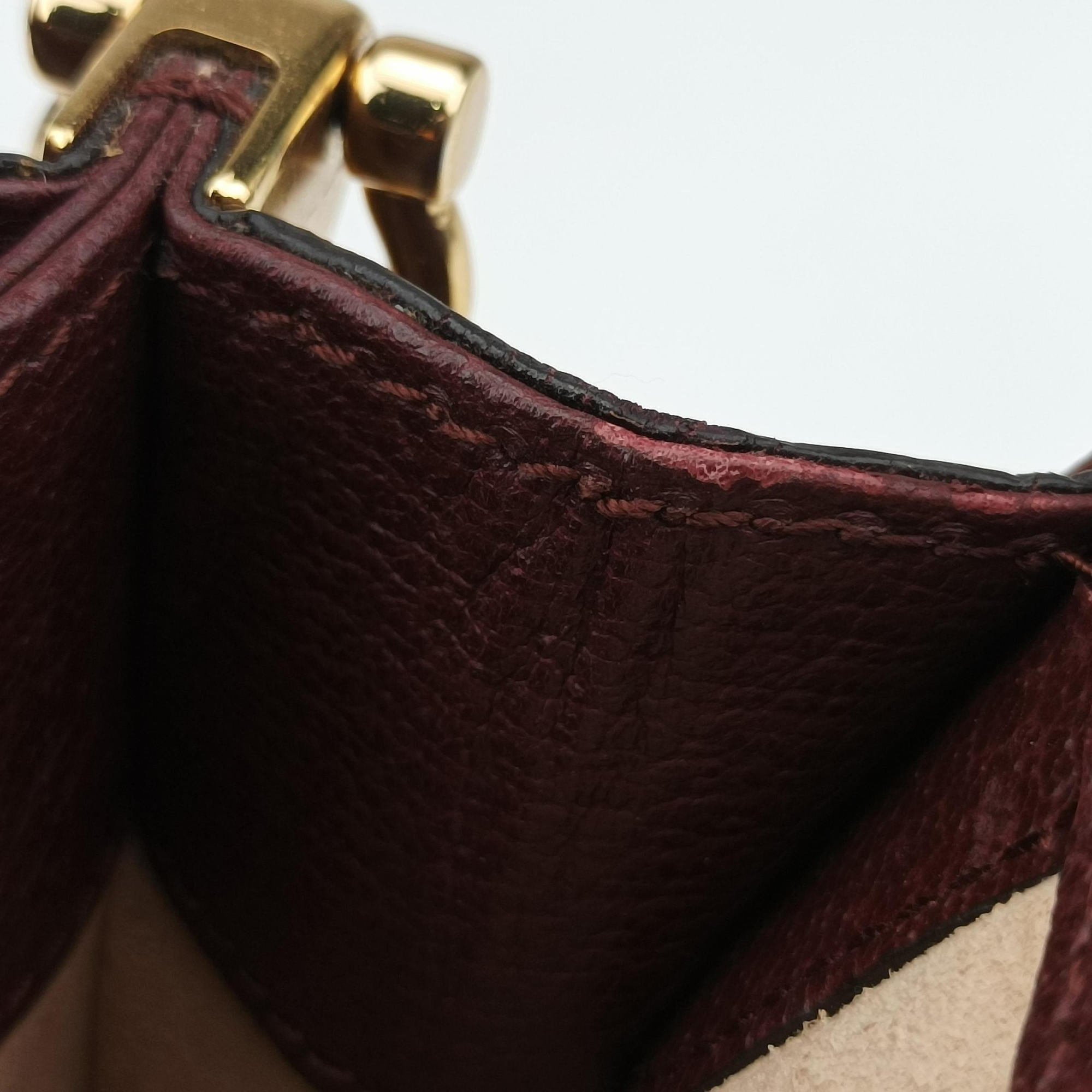 Secondhand Gucci Ophidia Burgundy Leather 503877 shoulderbag | stylenewstar