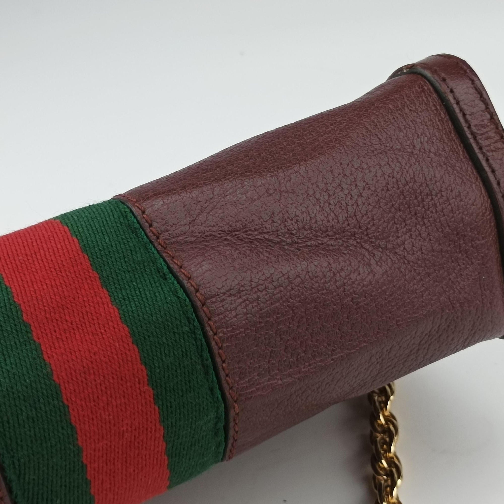 Secondhand Gucci Ophidia Burgundy Leather 503877 shoulderbag | stylenewstar