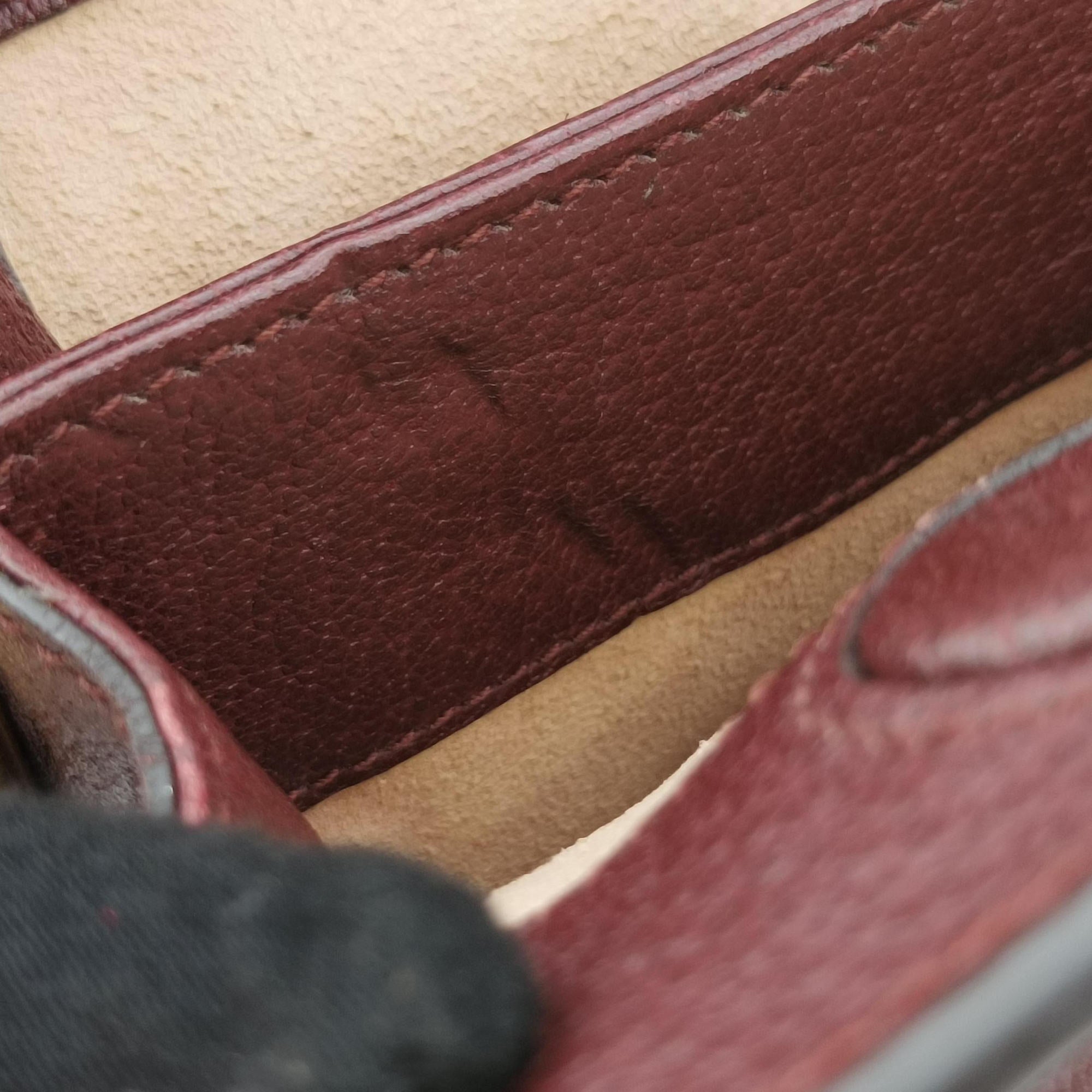 Secondhand Gucci Ophidia Burgundy Leather 503877 shoulderbag | stylenewstar