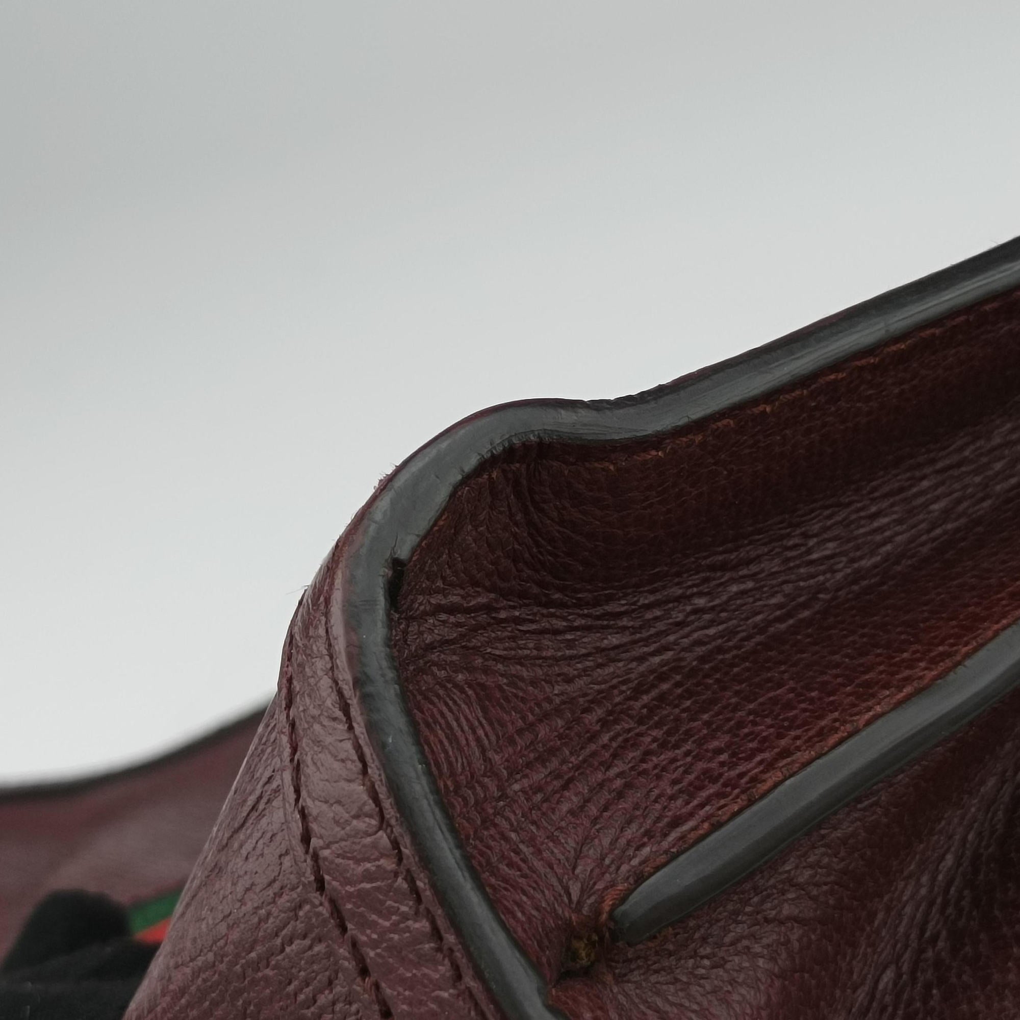 Secondhand Gucci Ophidia Burgundy Leather 503877 shoulderbag | stylenewstar