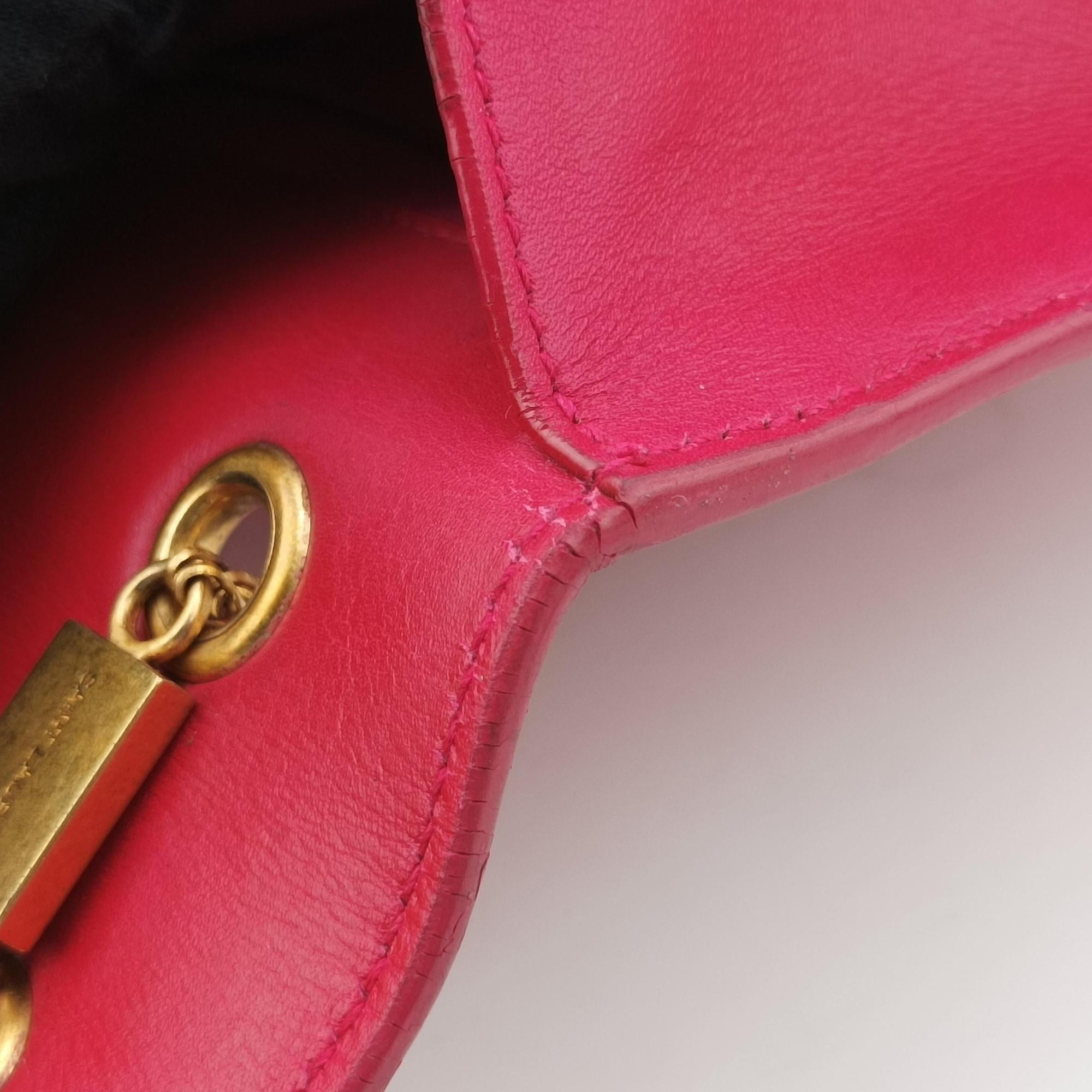 Secondhand Yves Saint Laurent BETTY Pink Leather 314515 shoulderbag | stylenewstar