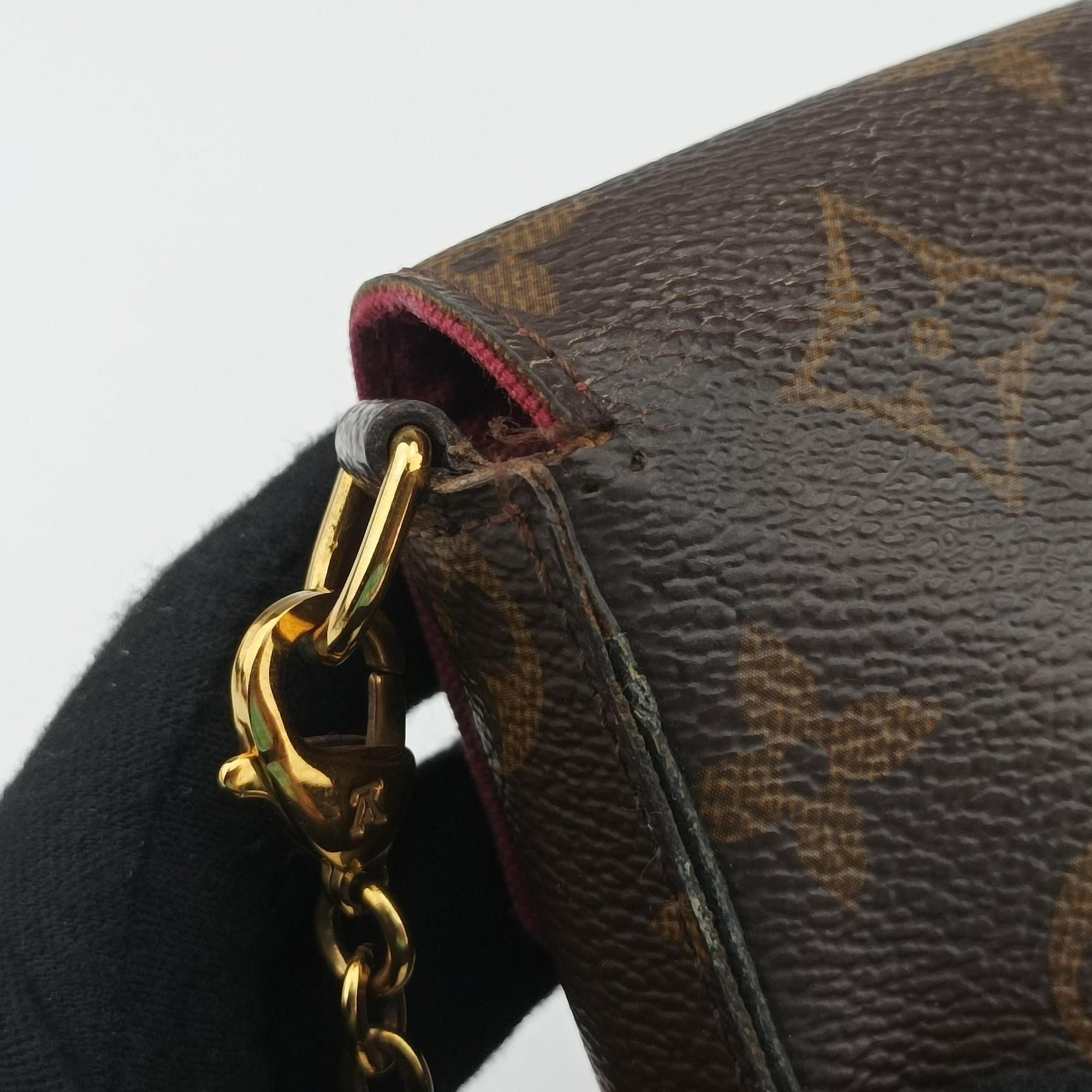 Pre-owned Louis Vuitton Pochette FeLICIE Brown Monogram Canvas M61276 shoulderbag | stylenewstar