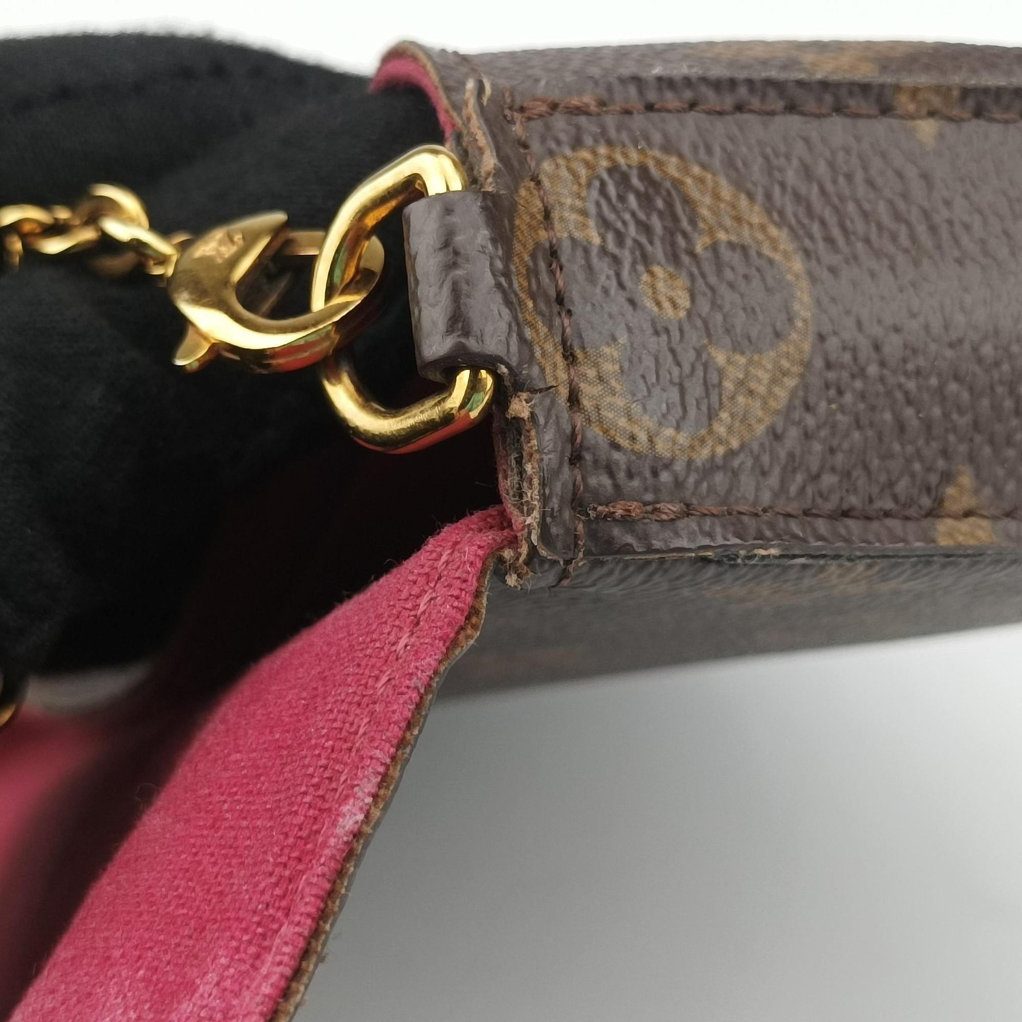 Pre-owned Louis Vuitton Pochette FeLICIE Brown Monogram Canvas M61276 shoulderbag | stylenewstar