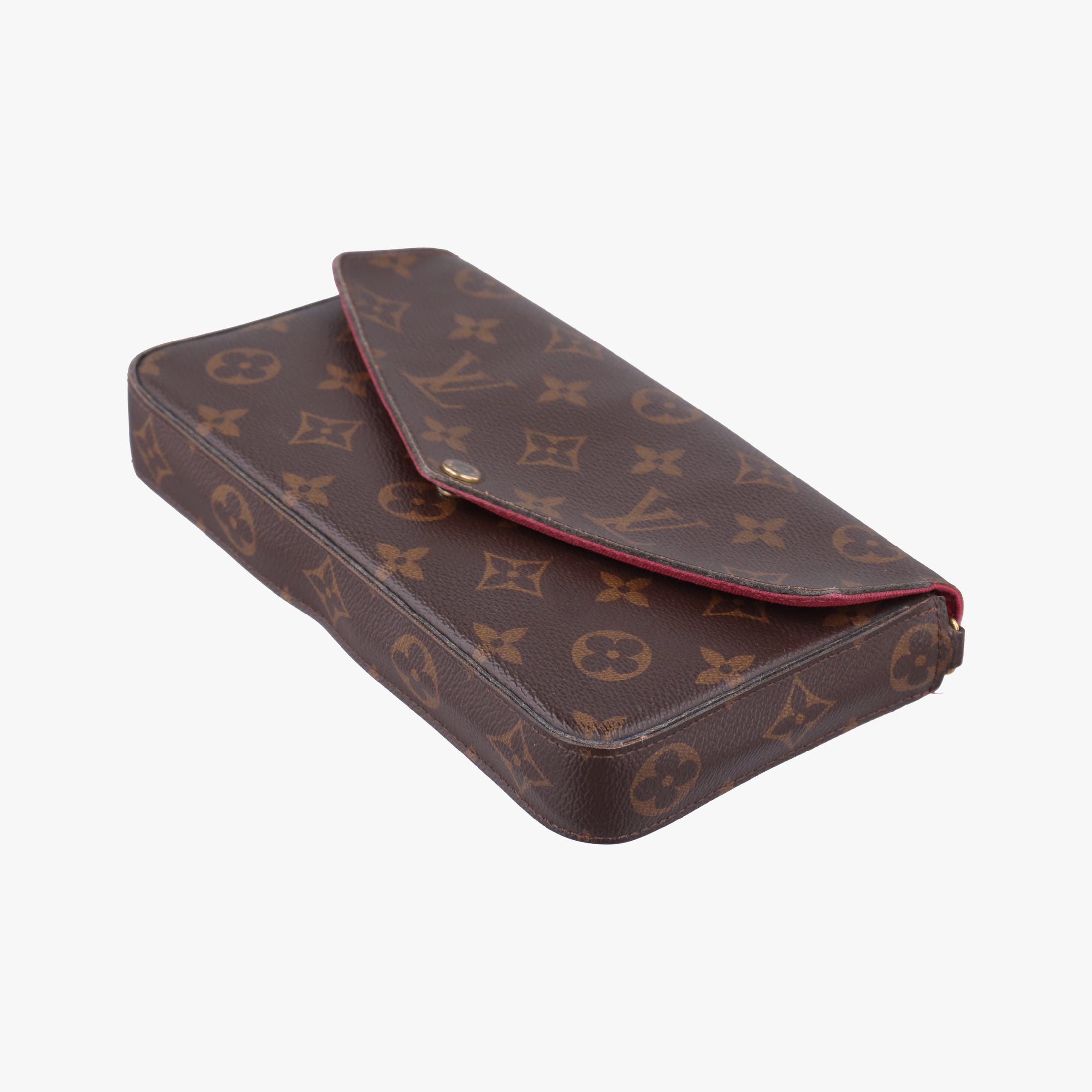 Pre-owned Louis Vuitton Pochette FeLICIE Brown Monogram Canvas M61276 shoulderbag | stylenewstar