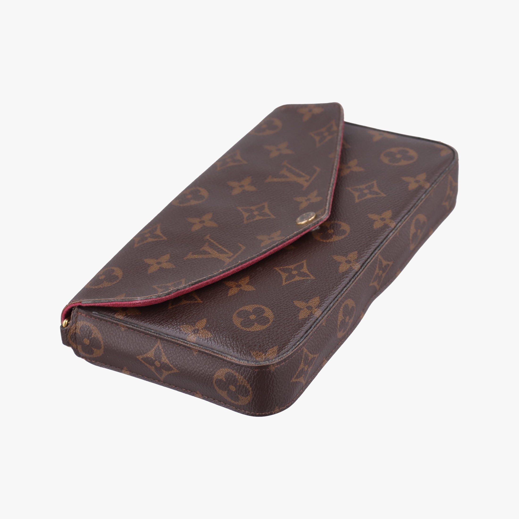Pre-owned Louis Vuitton Pochette FeLICIE Brown Monogram Canvas M61276 shoulderbag | stylenewstar