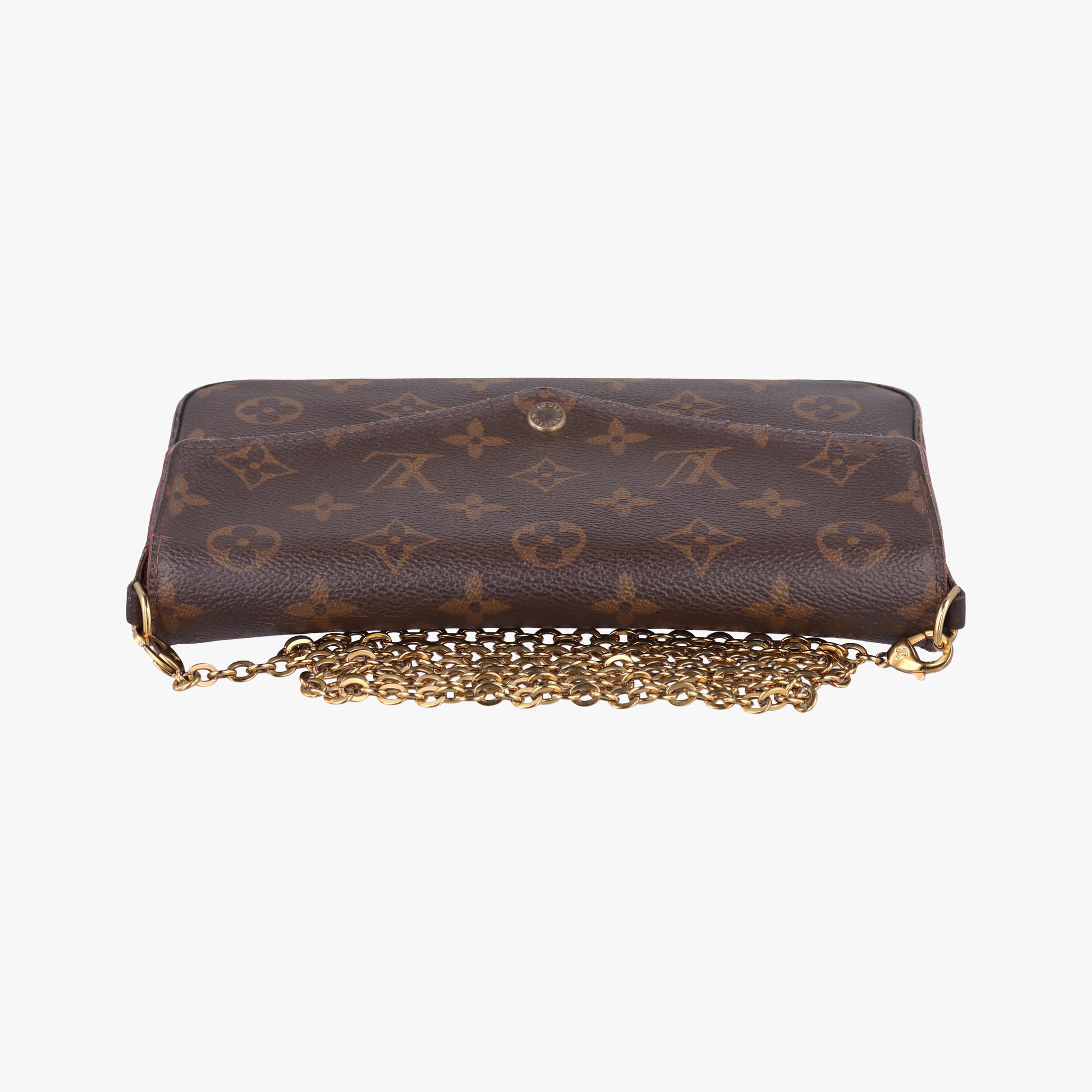 Pre-owned Louis Vuitton Pochette FeLICIE Brown Monogram Canvas M61276 shoulderbag | stylenewstar