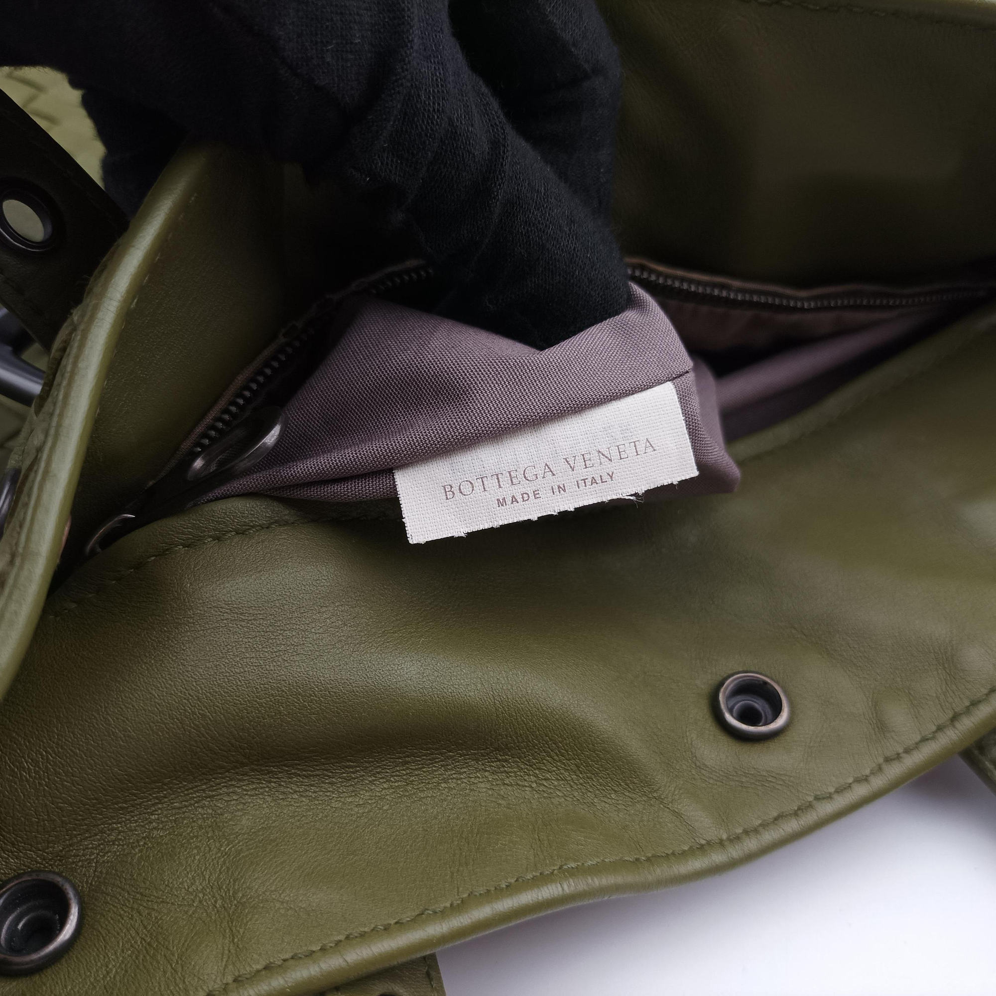 Secondhand Bottega Veneta Intrecciato Shopper Acatl Green lambskin  handbag | stylenewstar