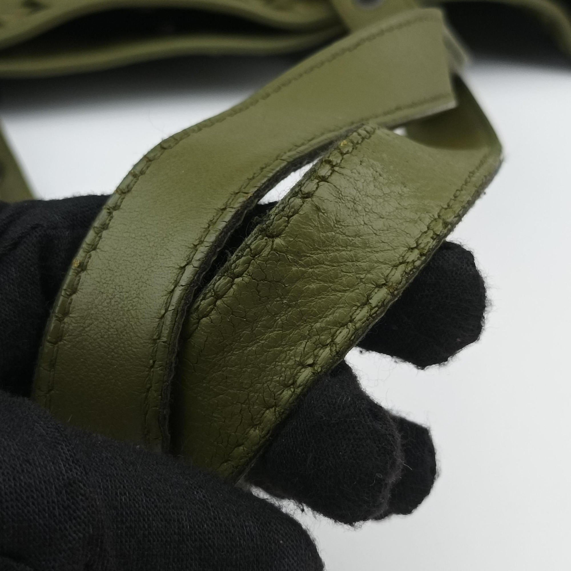 Secondhand Bottega Veneta Intrecciato Shopper Acatl Green lambskin  handbag | stylenewstar
