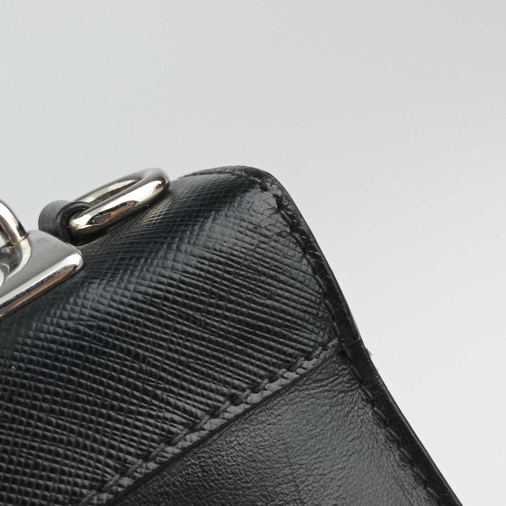Vintage Prada Electra Studded Black Leather×Saffiano leather 1BD120 shoulderbag | stylenewstar
