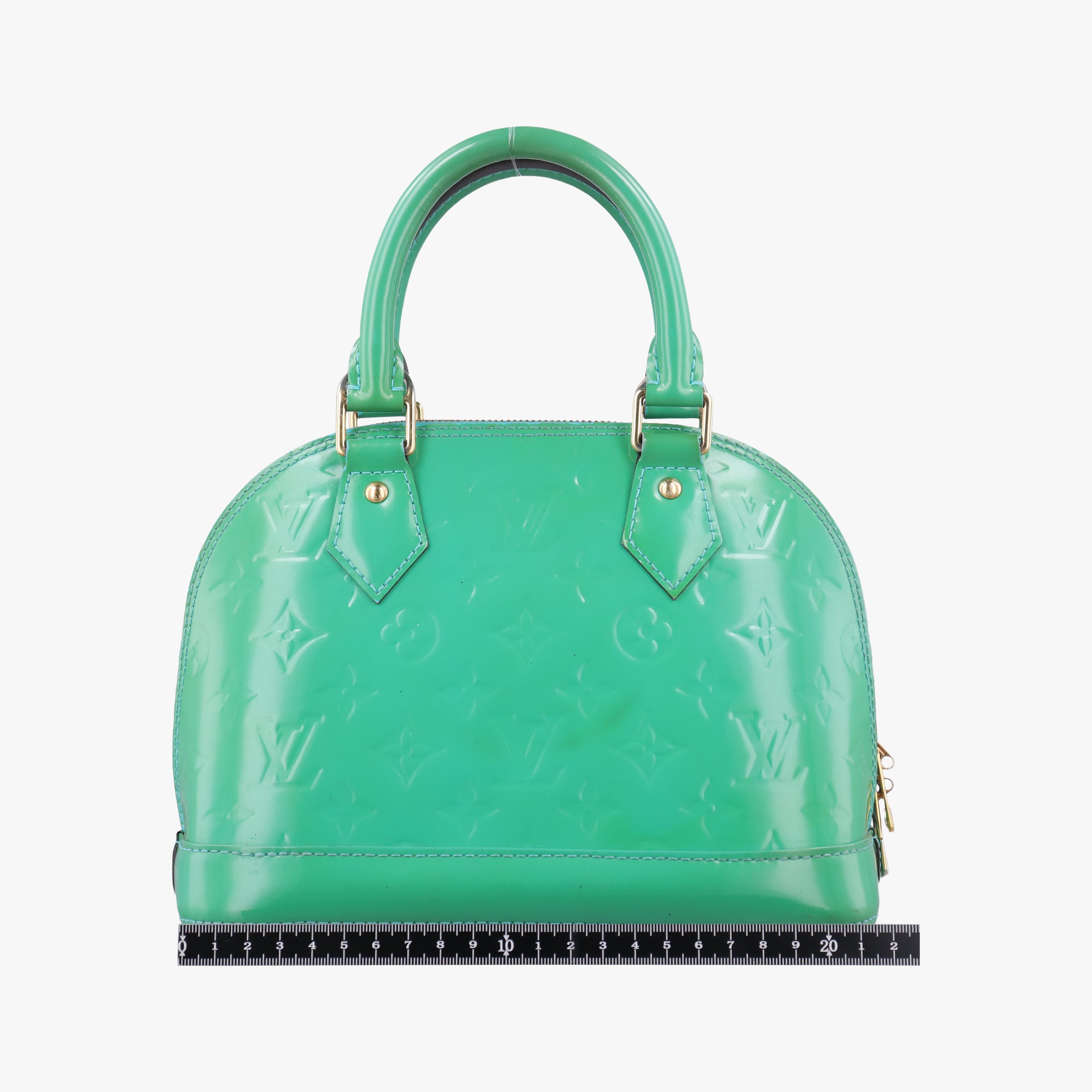 Vintage Louis Vuitton Alma BB Blue Lagon Vernis M91696 shoulderbag | stylenewstar