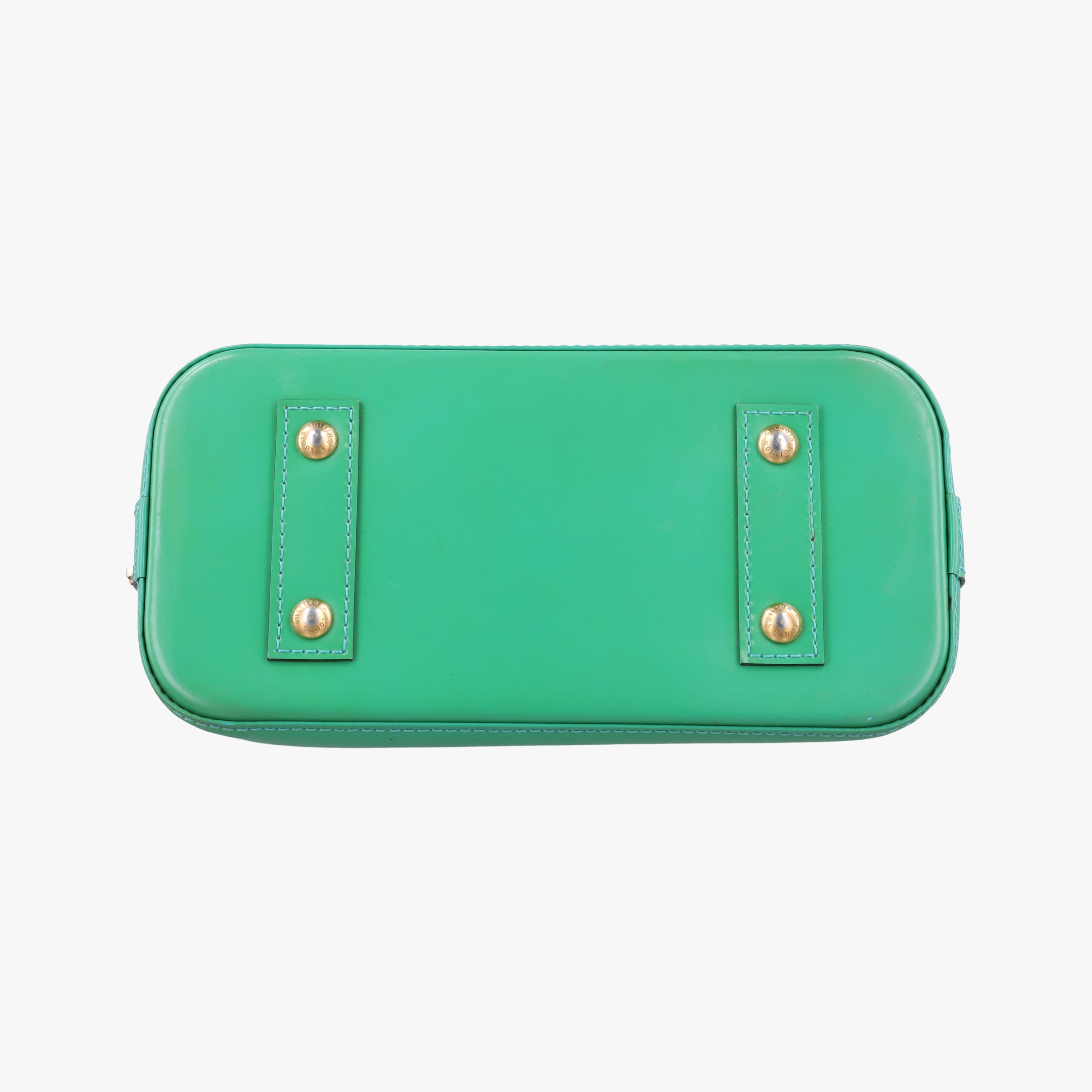 Vintage Louis Vuitton Alma BB Blue Lagon Vernis M91696 shoulderbag | stylenewstar