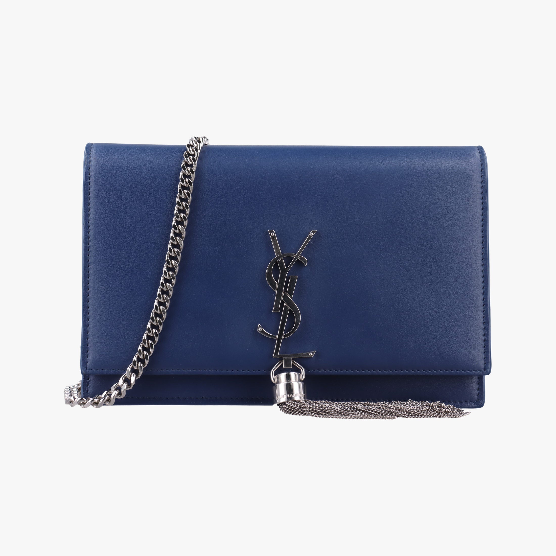 Secondhand Yves Saint Laurent KATE Blue Leather 452159 shoulderbag | stylenewstar