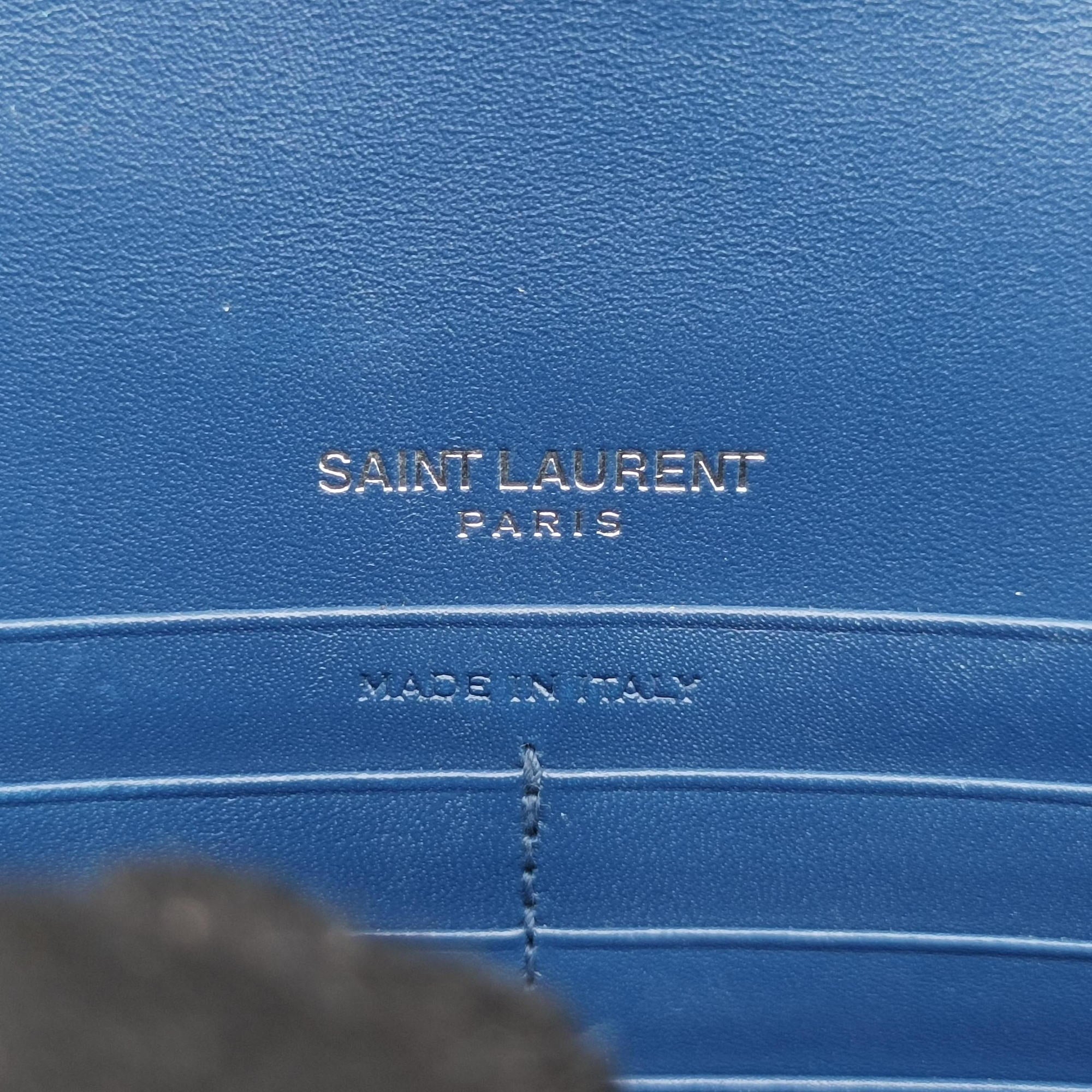 Secondhand Yves Saint Laurent KATE Blue Leather 452159 shoulderbag | stylenewstar