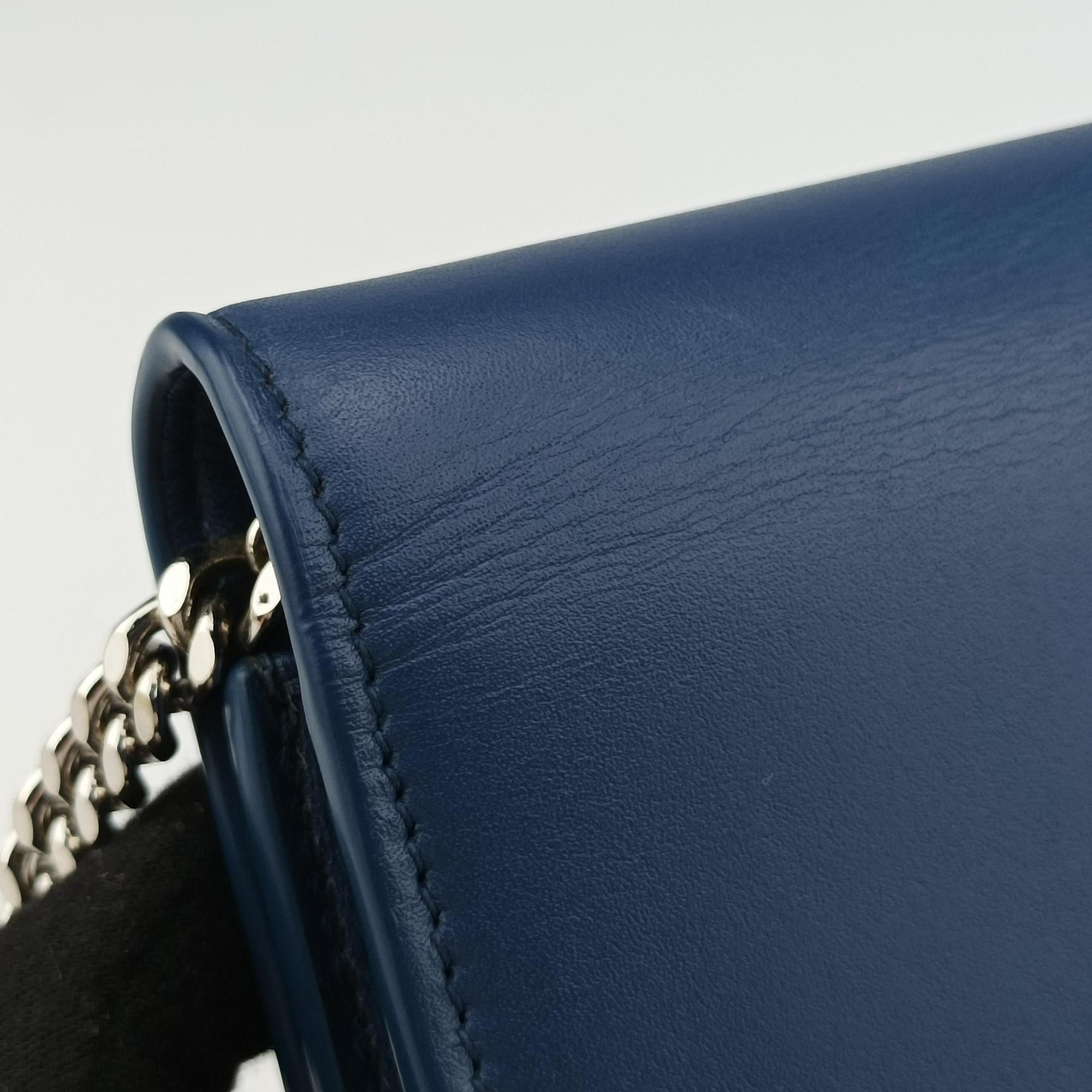 Secondhand Yves Saint Laurent KATE Blue Leather 452159 shoulderbag | stylenewstar