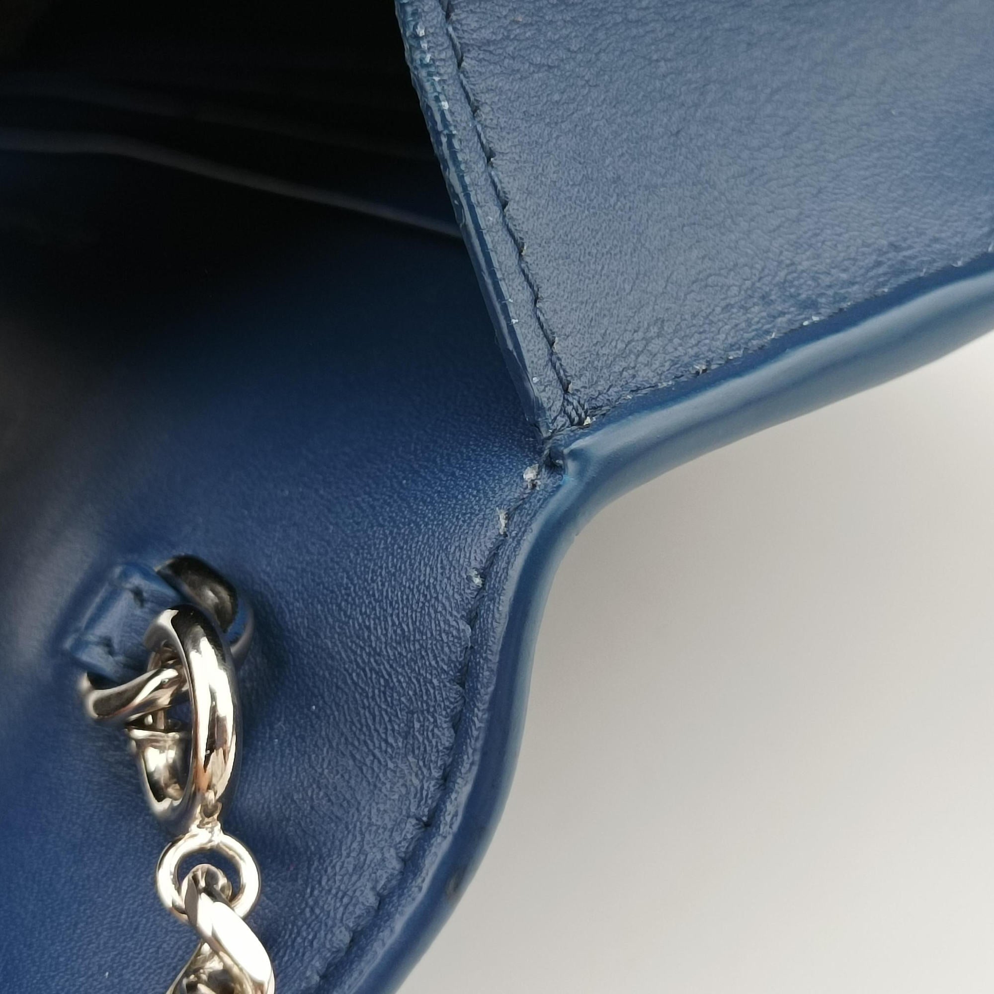 Secondhand Yves Saint Laurent KATE Blue Leather 452159 shoulderbag | stylenewstar