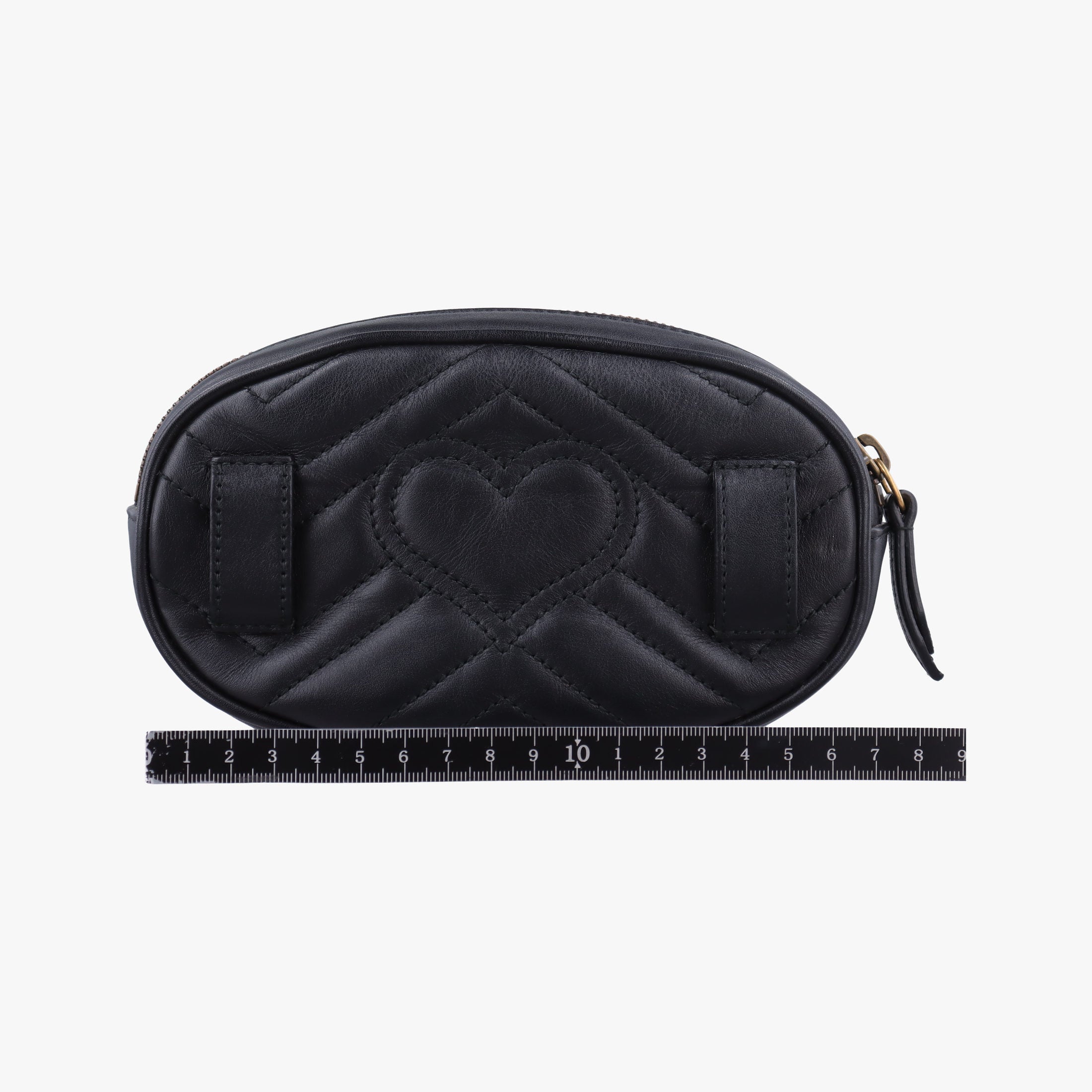 Secondhand Gucci GG Marmont Black Leather 476434 bum bag/waist bag | stylenewstar
