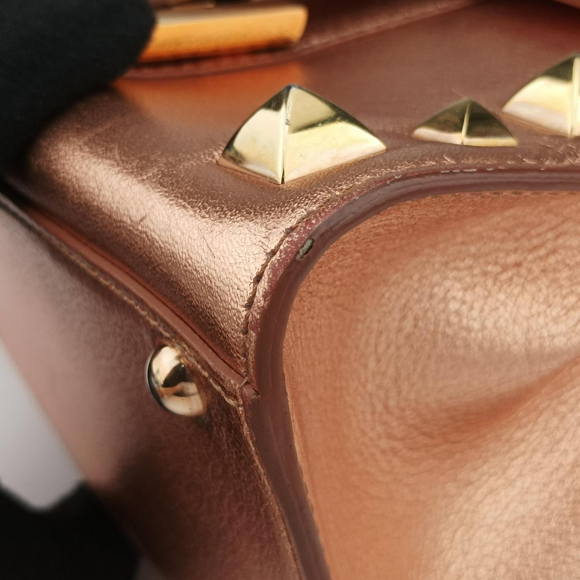 Pre-owned Delvaux Brillant Mini Pink Gold leather  shoulderbag | stylenewstar