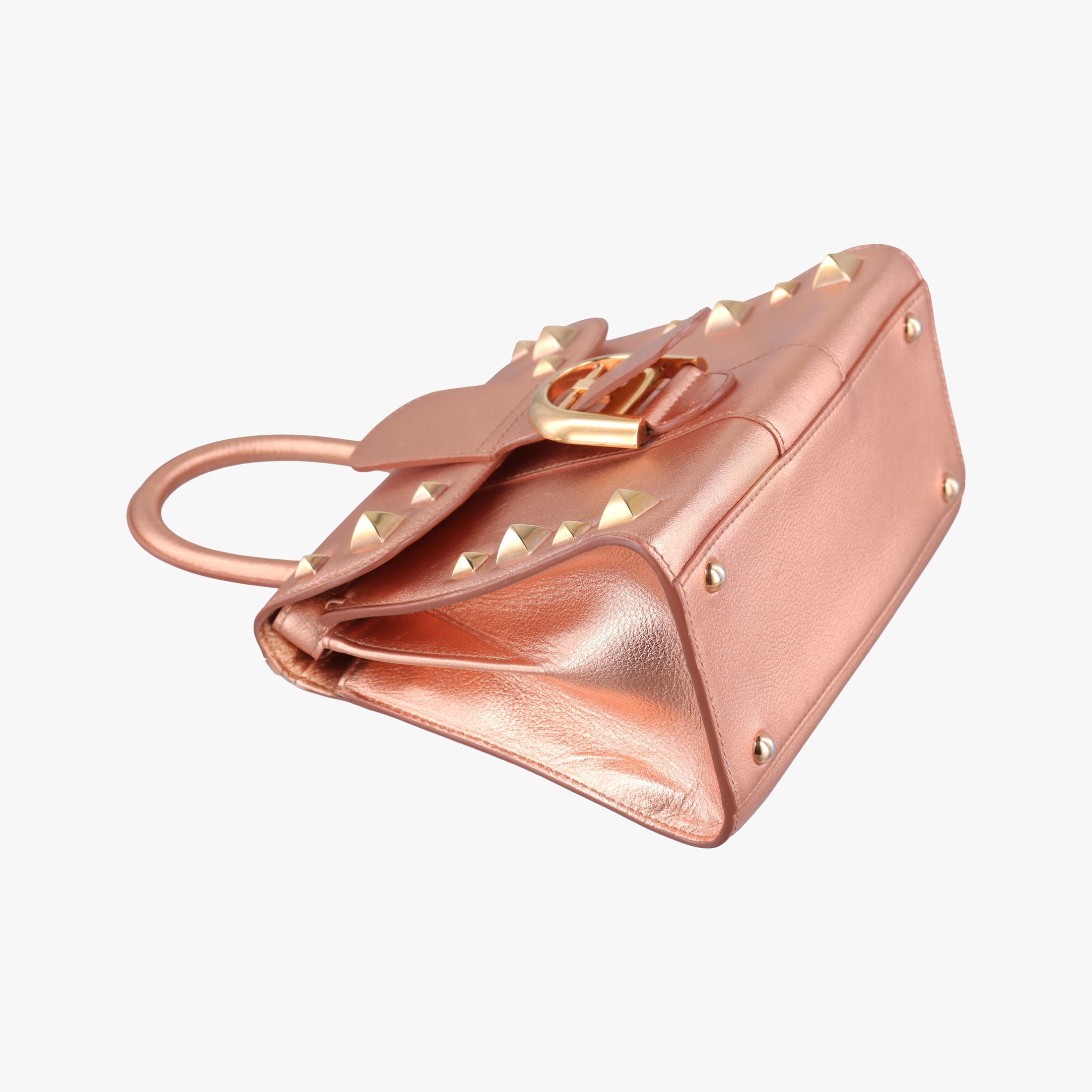 Pre-owned Delvaux Brillant Mini Pink Gold leather  shoulderbag | stylenewstar