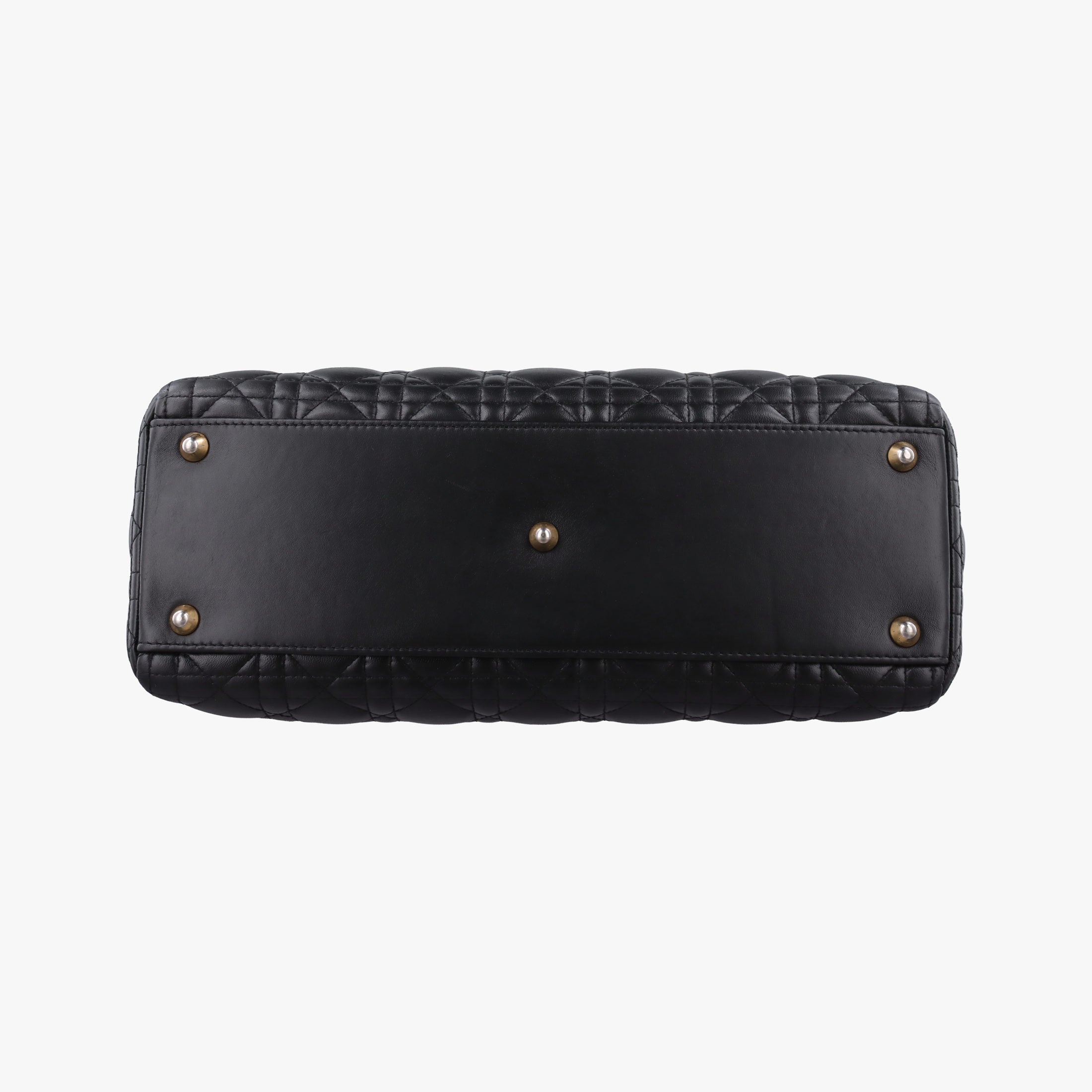 Pre-owned Christian Dior Lady Dior Black lambskin  shoulderbag | stylenewstar