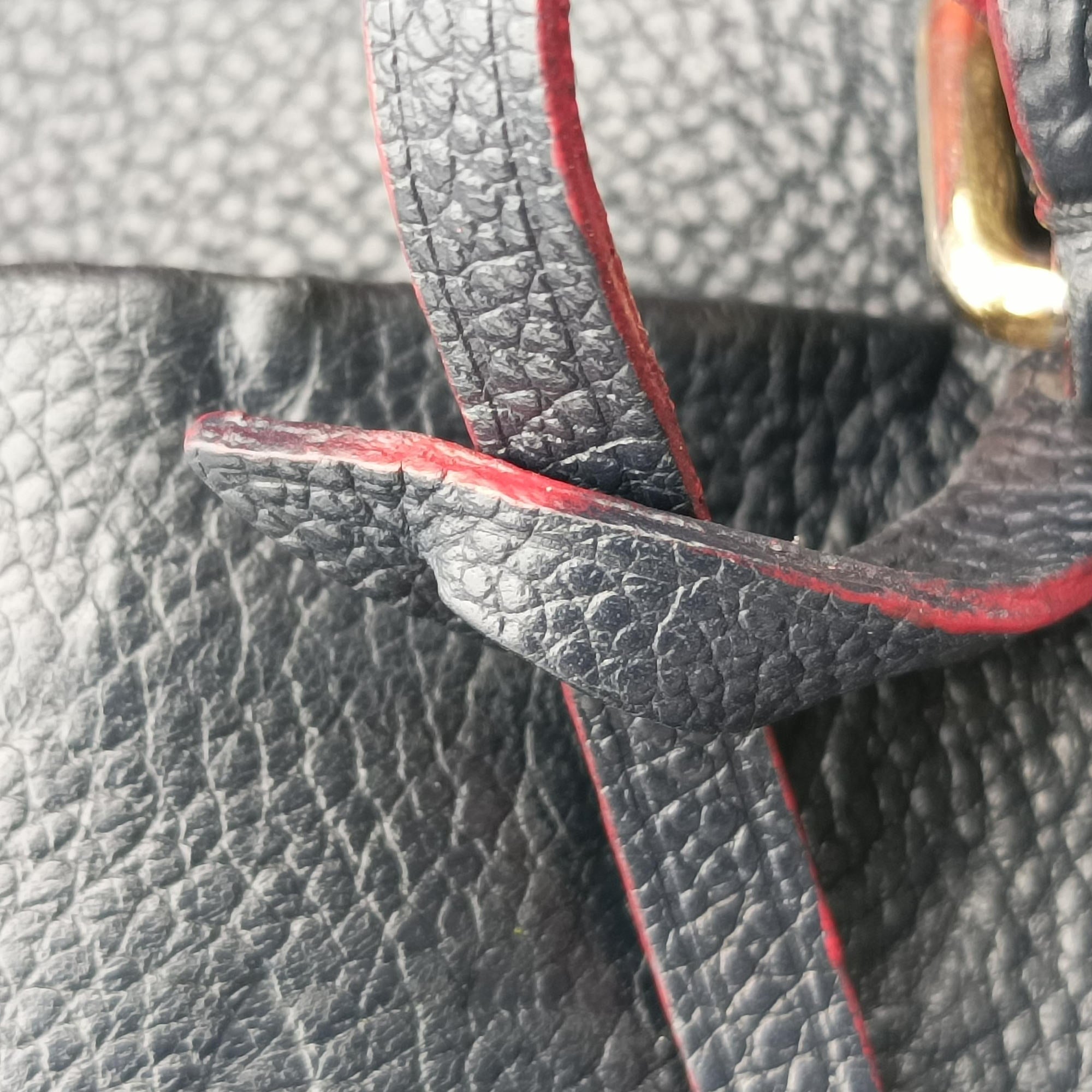 Secondhand Louis Vuitton Speedy Bandouliere 30 NM Noir Monogram Empreinte M42406 handbag | stylenewstar