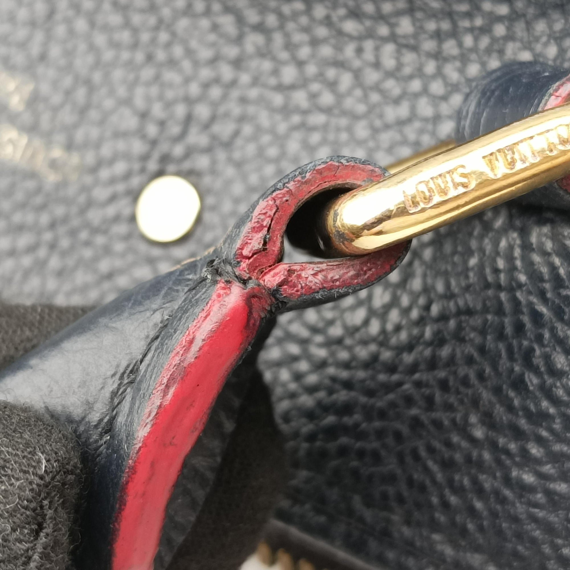 Secondhand Louis Vuitton Speedy Bandouliere 30 NM Noir Monogram Empreinte M42406 handbag | stylenewstar