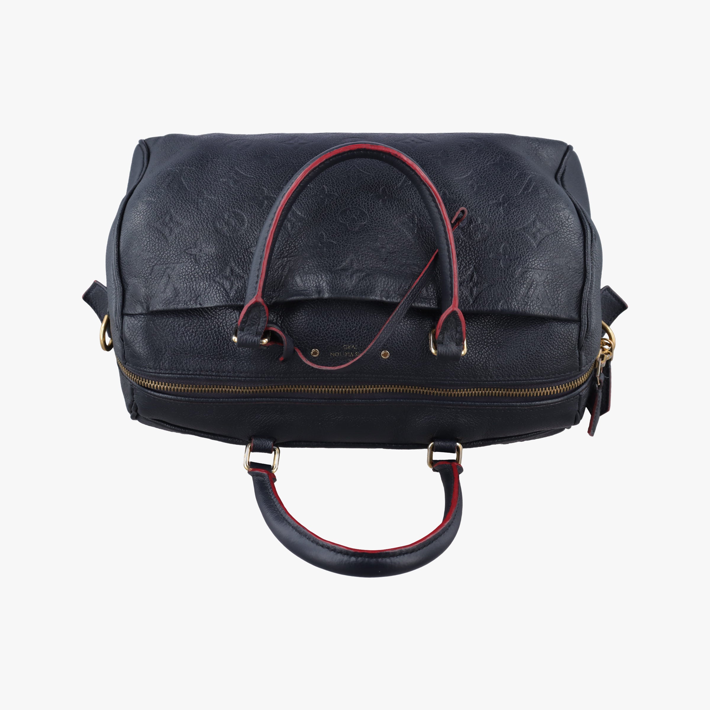 Secondhand Louis Vuitton Speedy Bandouliere 30 NM Noir Monogram Empreinte M42406 handbag | stylenewstar
