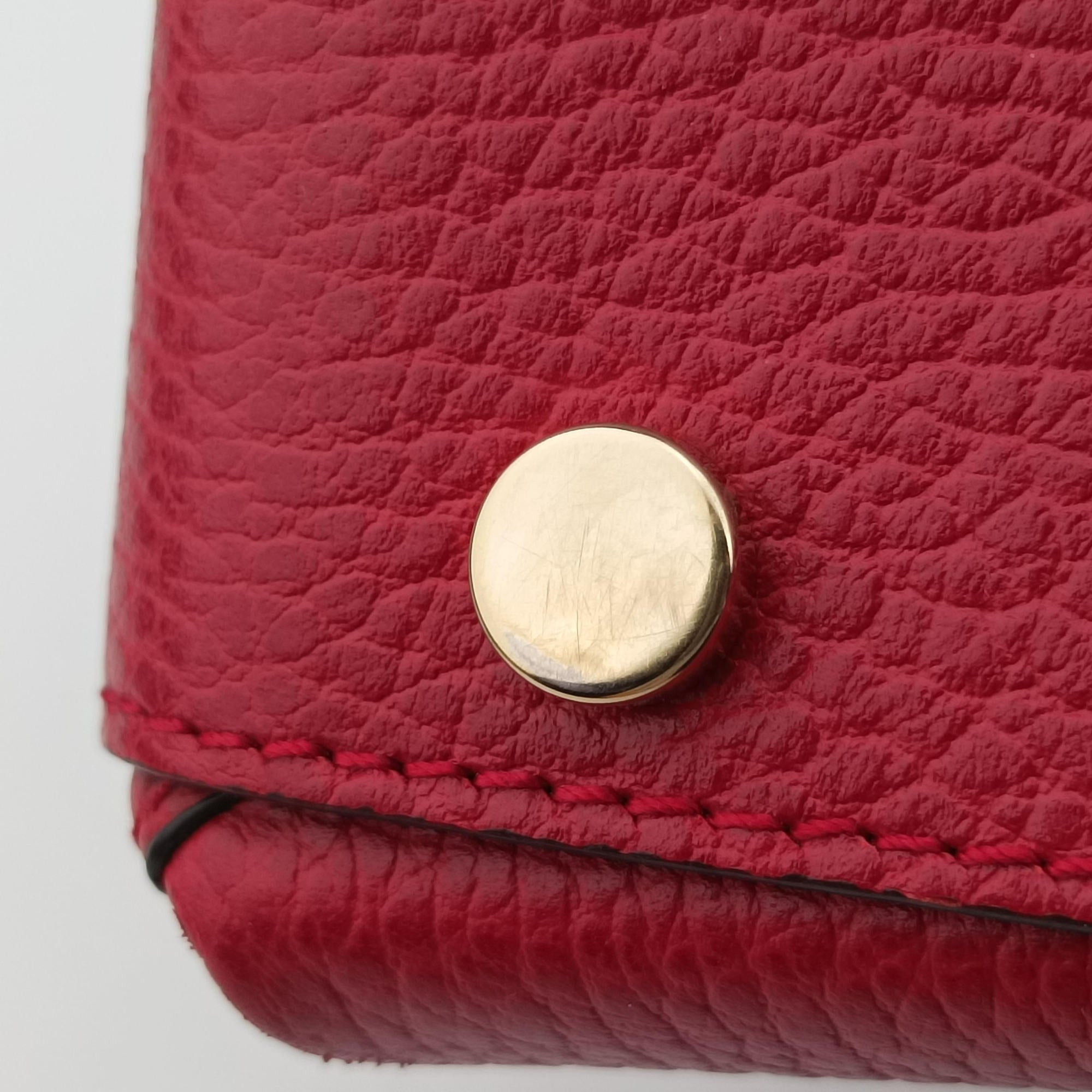 Pre-owned Gucci Interlocking G Red Leather 510302 shoulderbag | stylenewstar