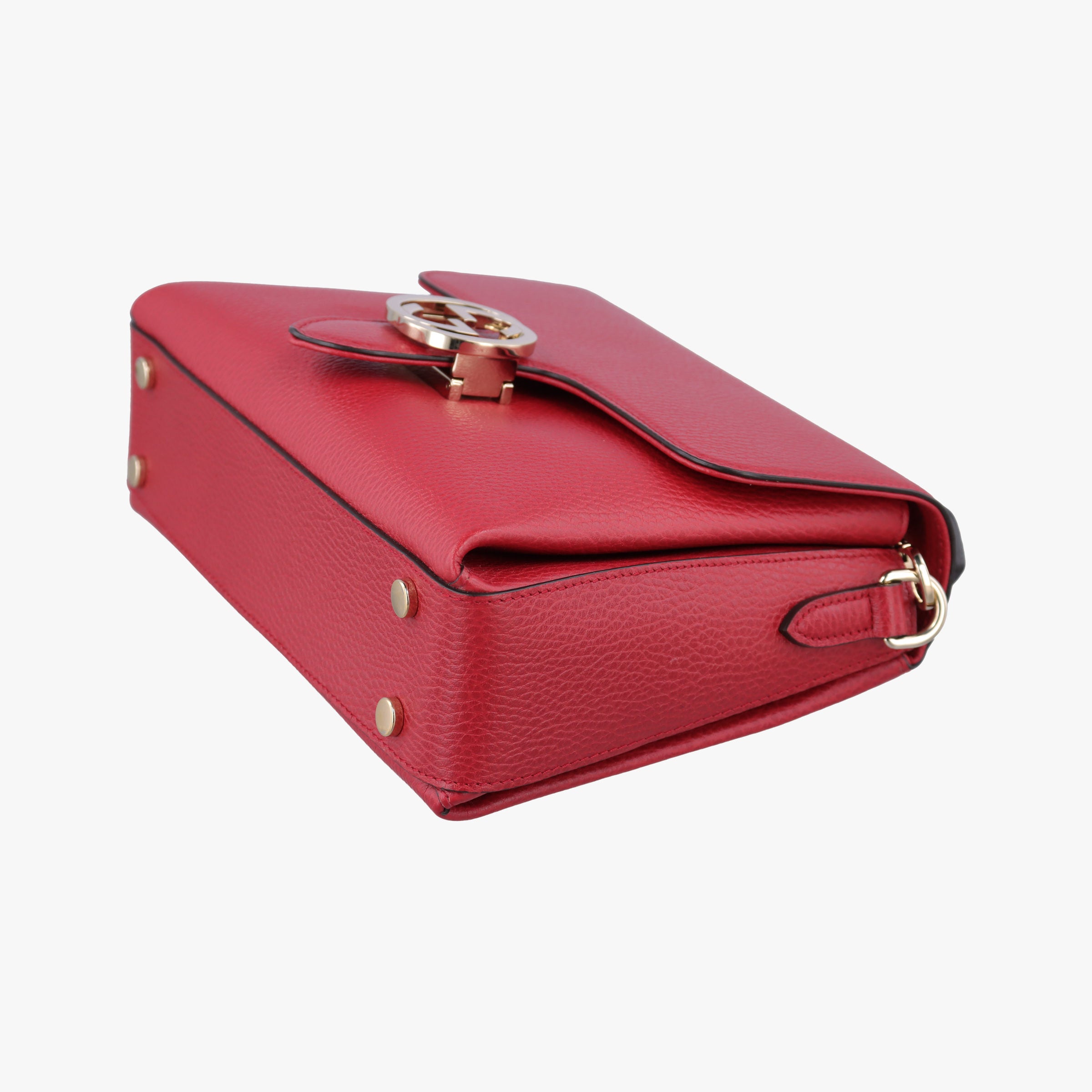 Pre-owned Gucci Interlocking G Red Leather 510302 shoulderbag | stylenewstar