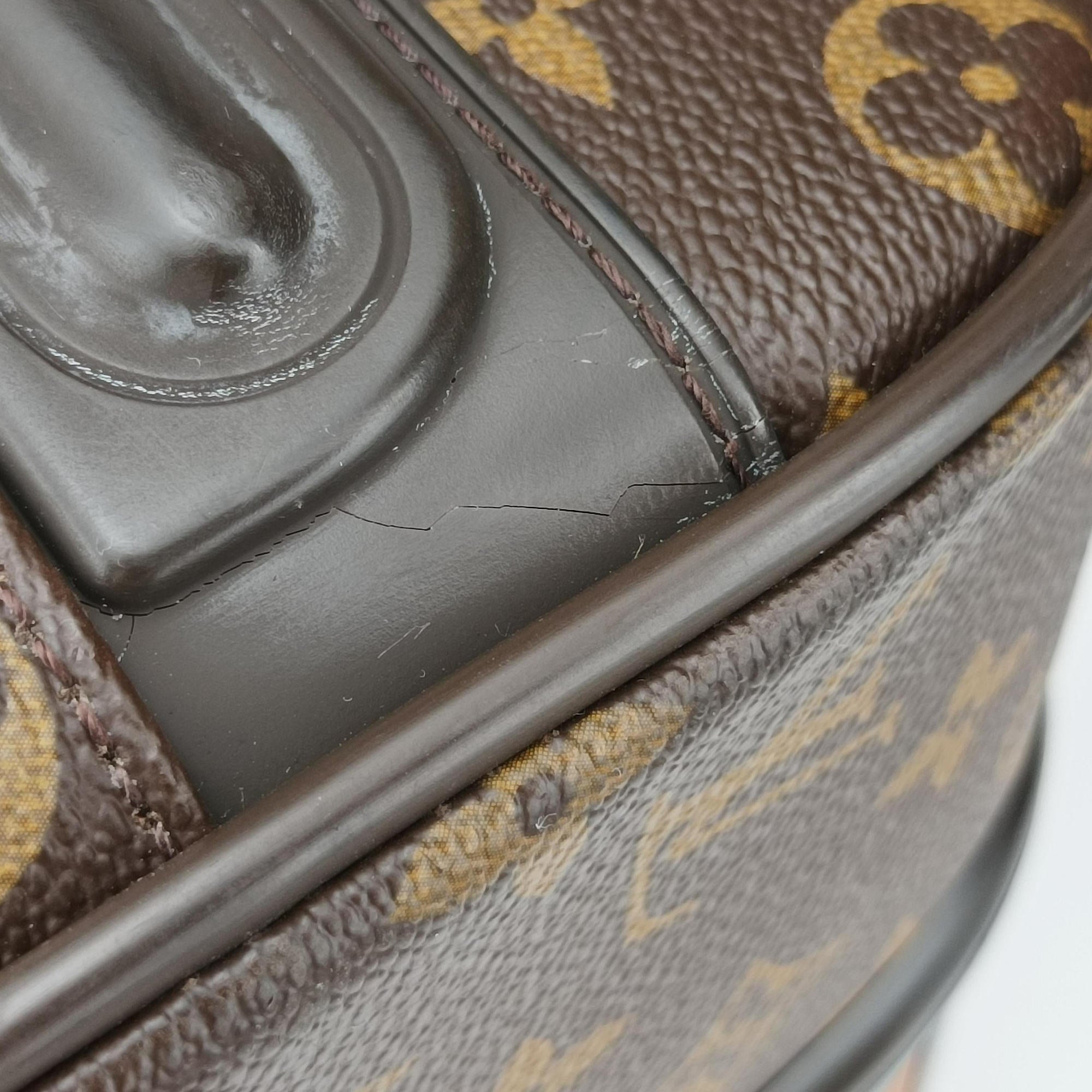 Pre-owned Louis Vuitton Pegase 50 Brown Monogram Canvas × Vachetta Leather M23251 suitcase | stylenewstar