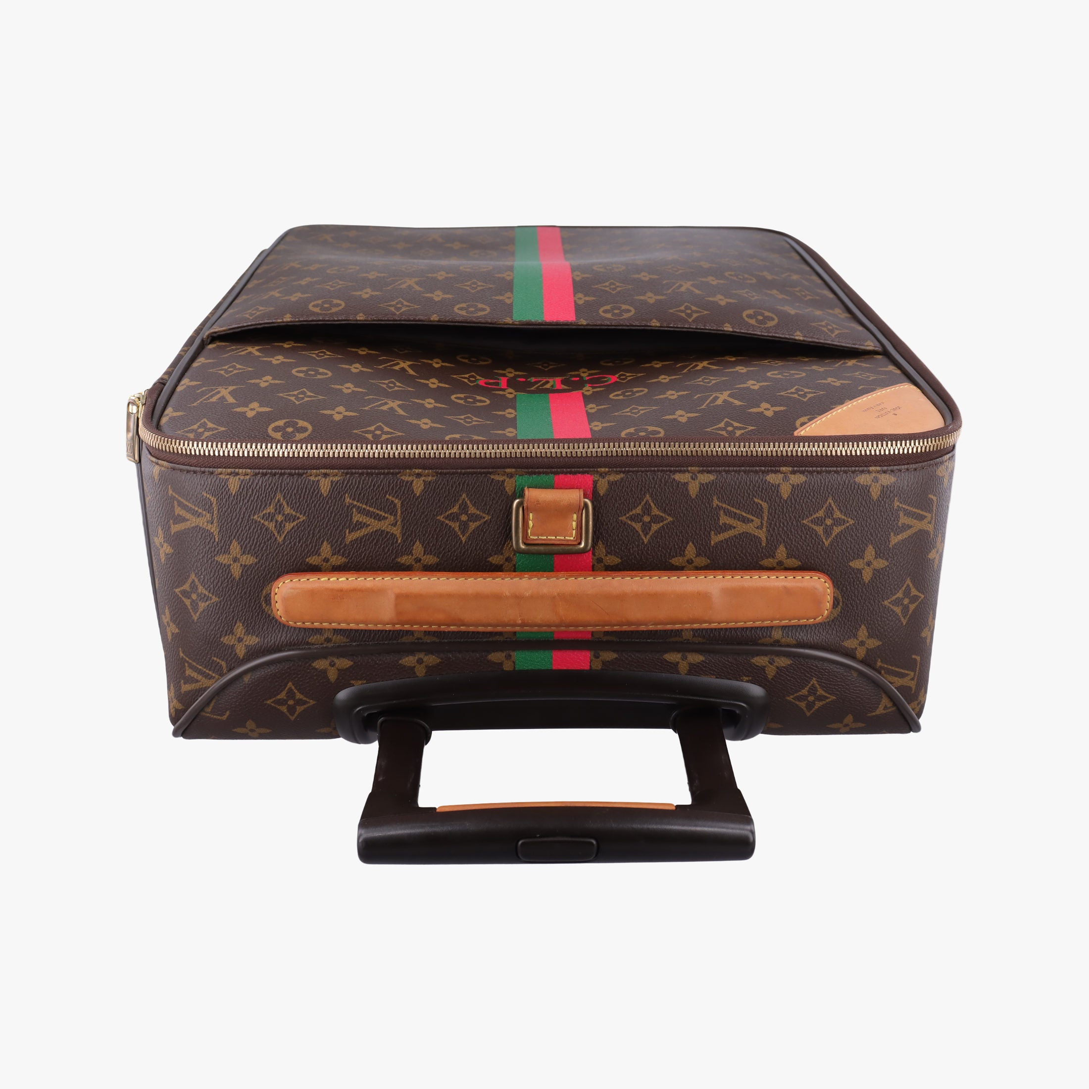 Pre-owned Louis Vuitton Pegase 50 Brown Monogram Canvas × Vachetta Leather M23251 suitcase | stylenewstar