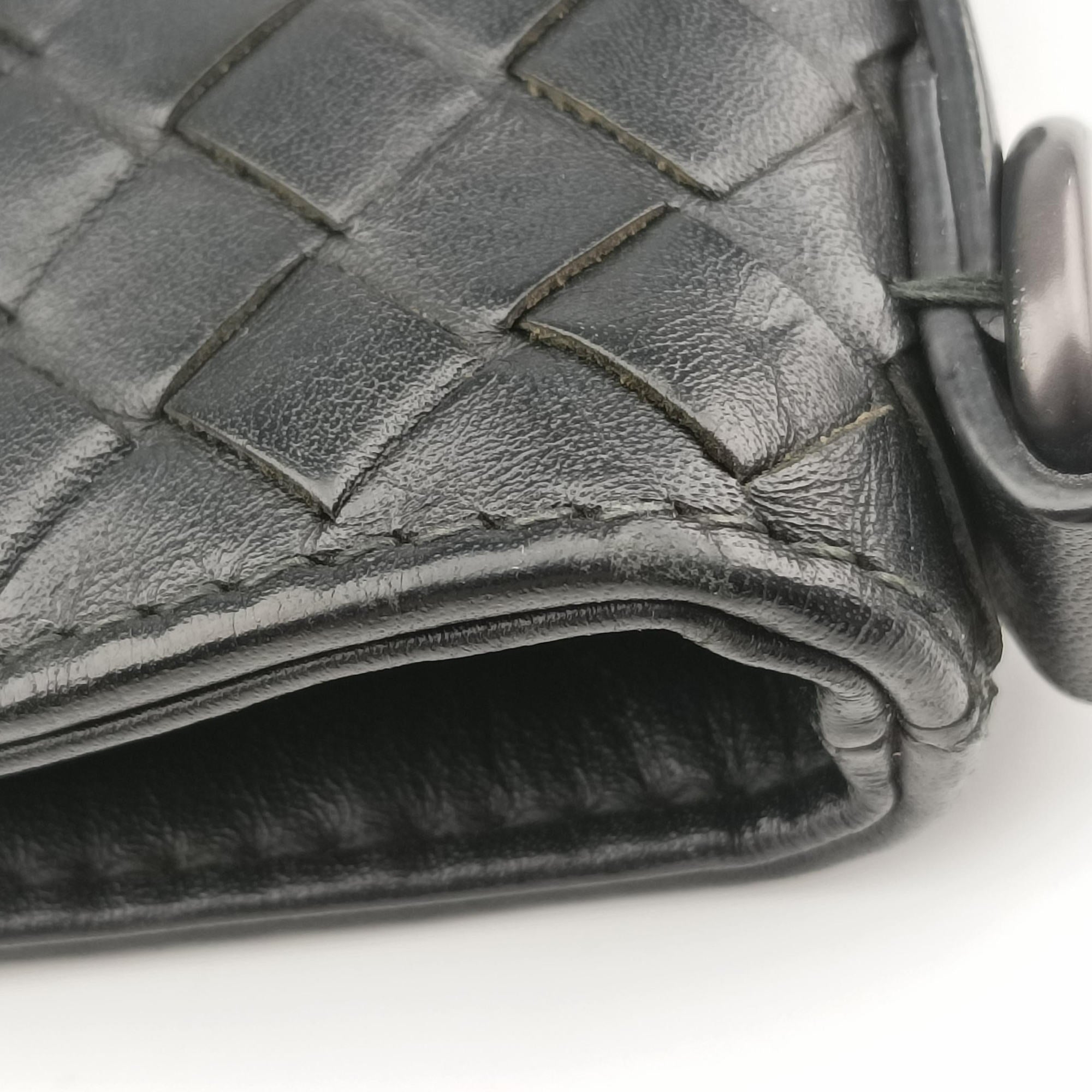 Vintage Bottega Veneta Intrecciato Black lambskin  shoulderbag | stylenewstar