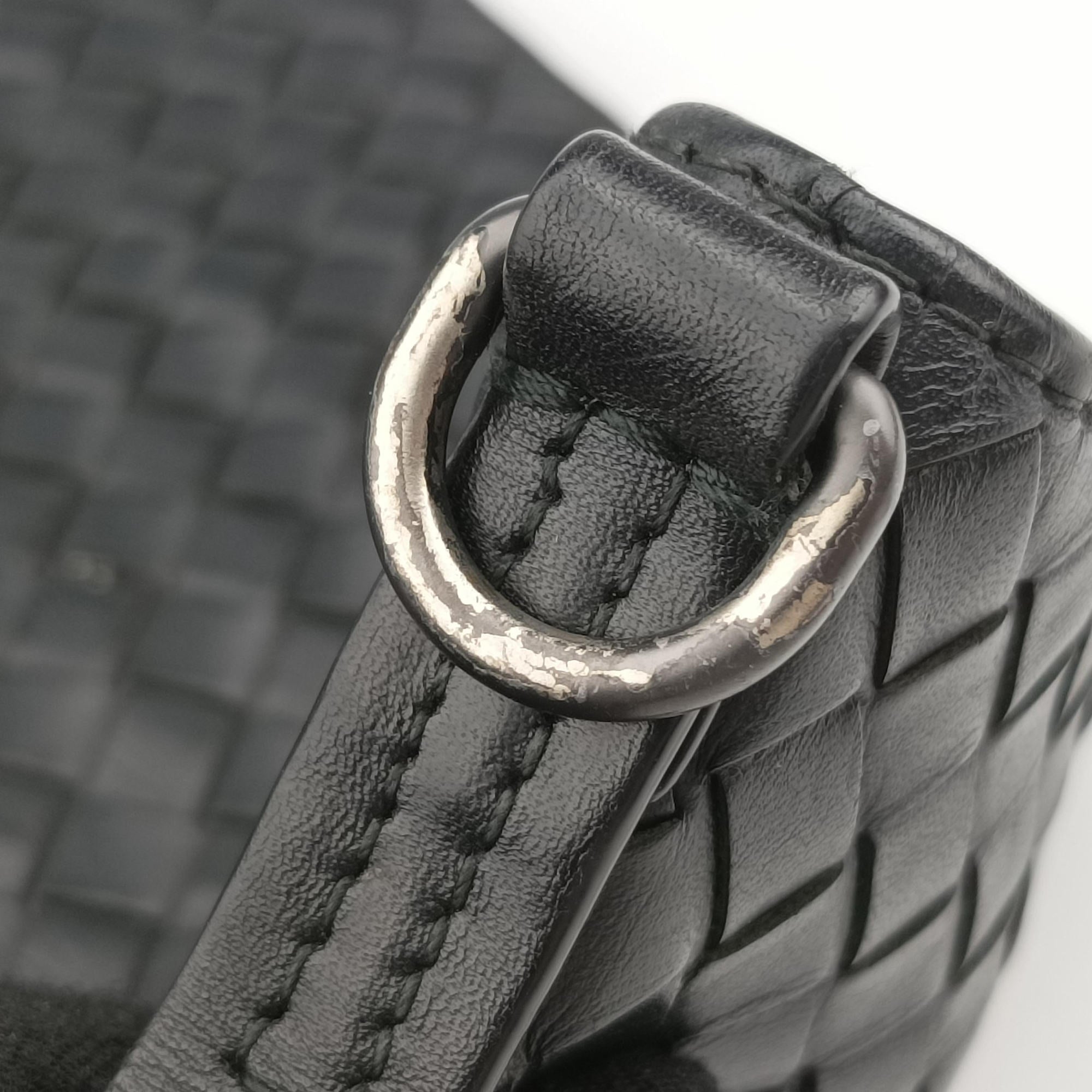 Vintage Bottega Veneta Intrecciato Black lambskin  shoulderbag | stylenewstar