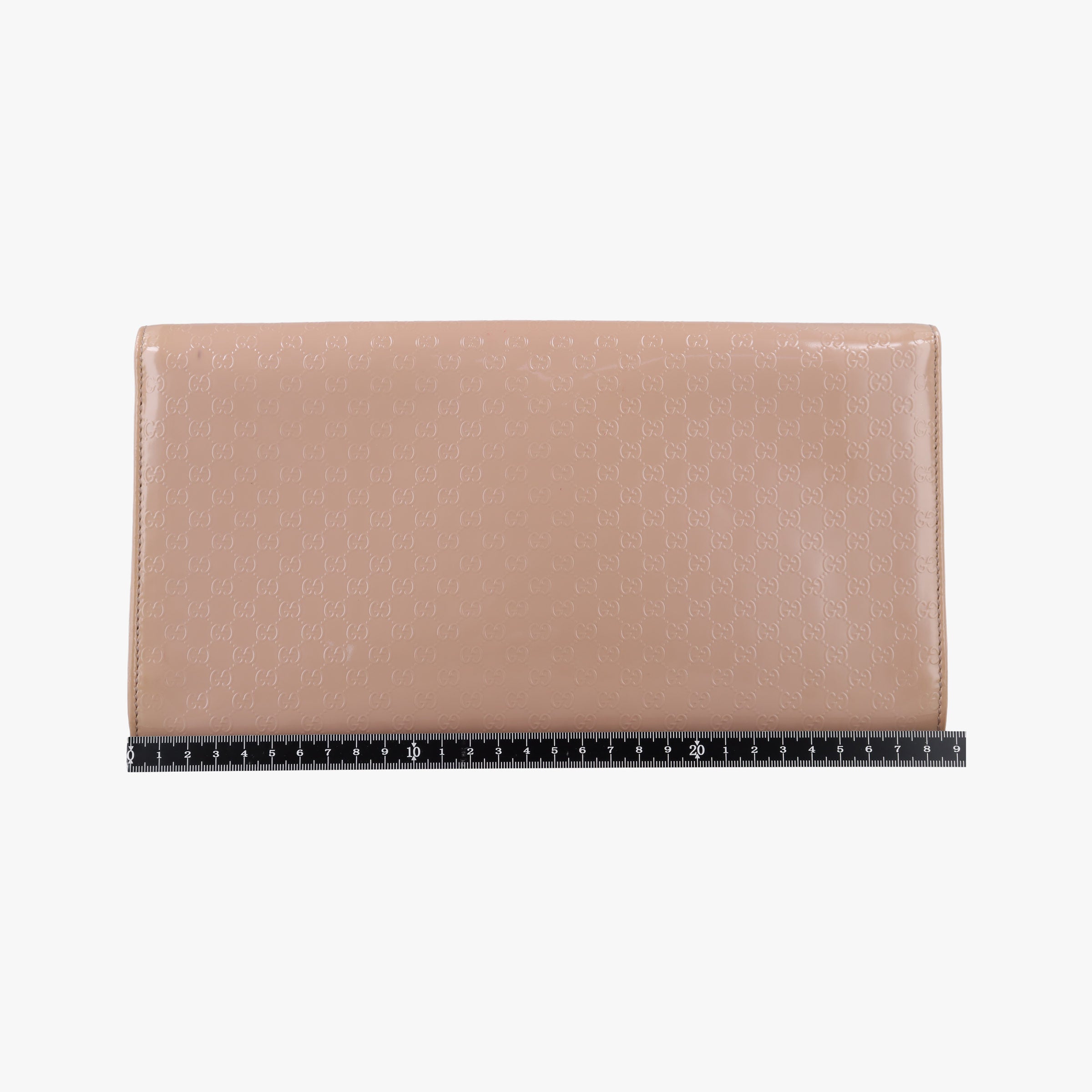 Secondhand Gucci Microguccissima Broadway Camel Patent Leather 339249 long-wallet | stylenewstar