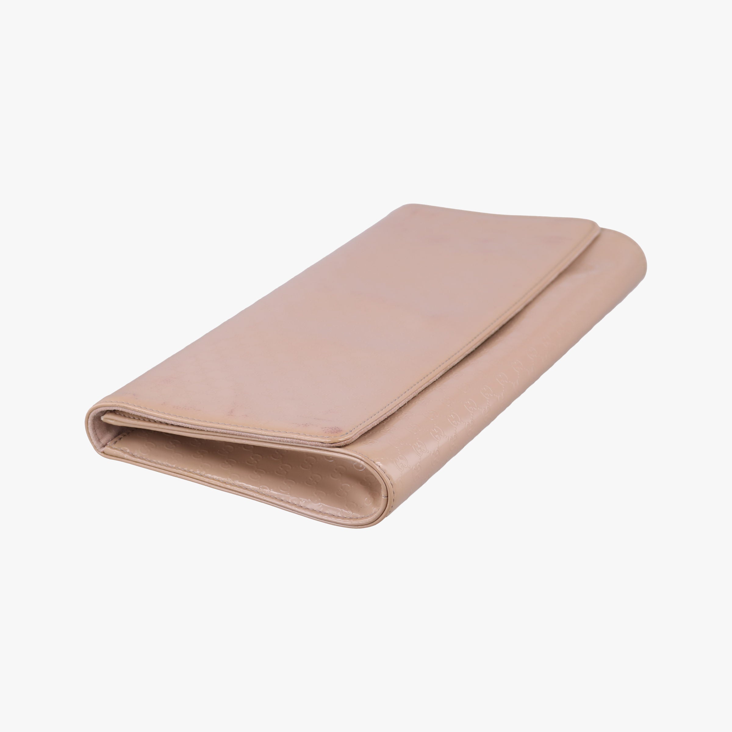 Secondhand Gucci Microguccissima Broadway Camel Patent Leather 339249 long-wallet | stylenewstar