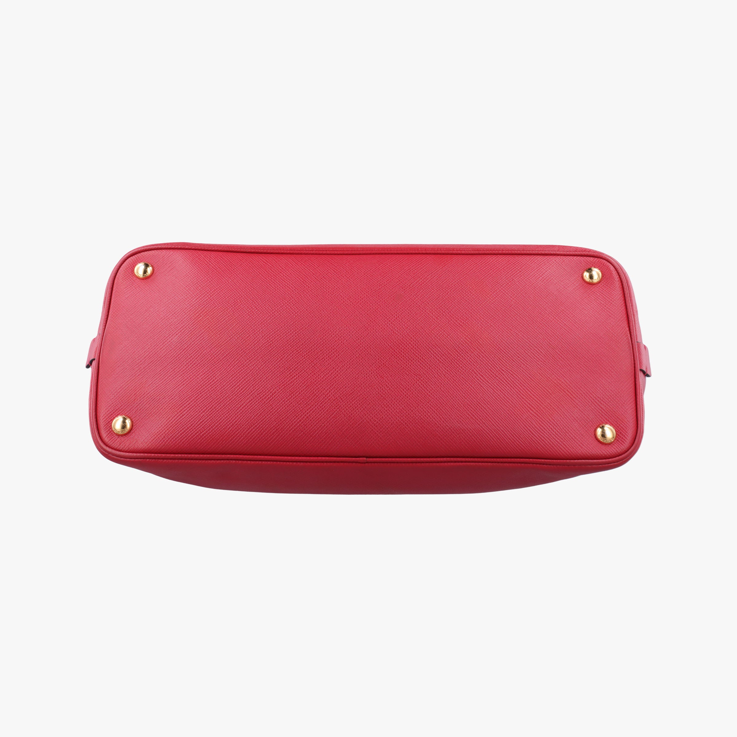 Pre-owned Prada Bicolor Cuir Double Red SAFFIANO Leather  shoulderbag | stylenewstar