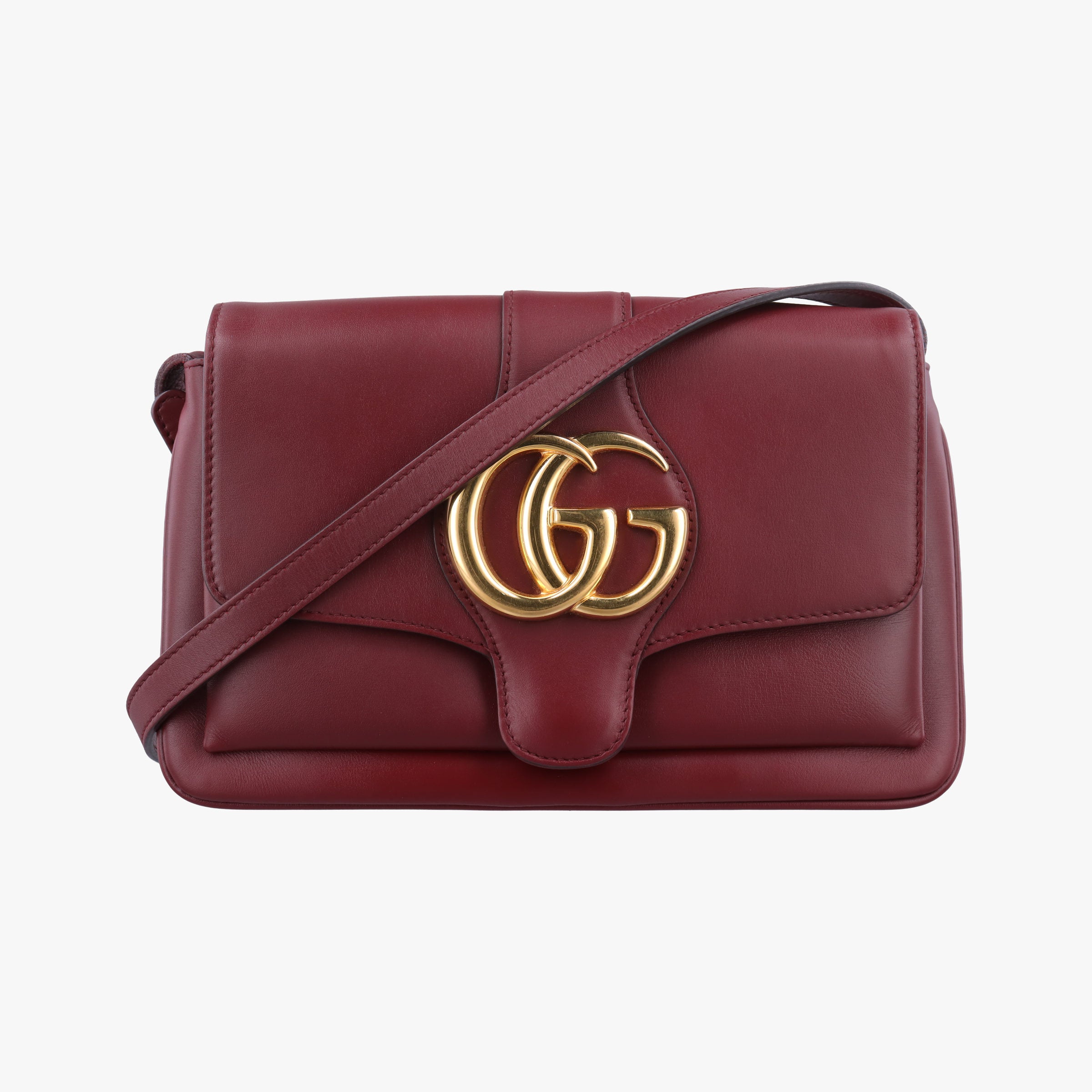Secondhand Gucci Arli Burgundy Leather 550129 shoulderbag | stylenewstar