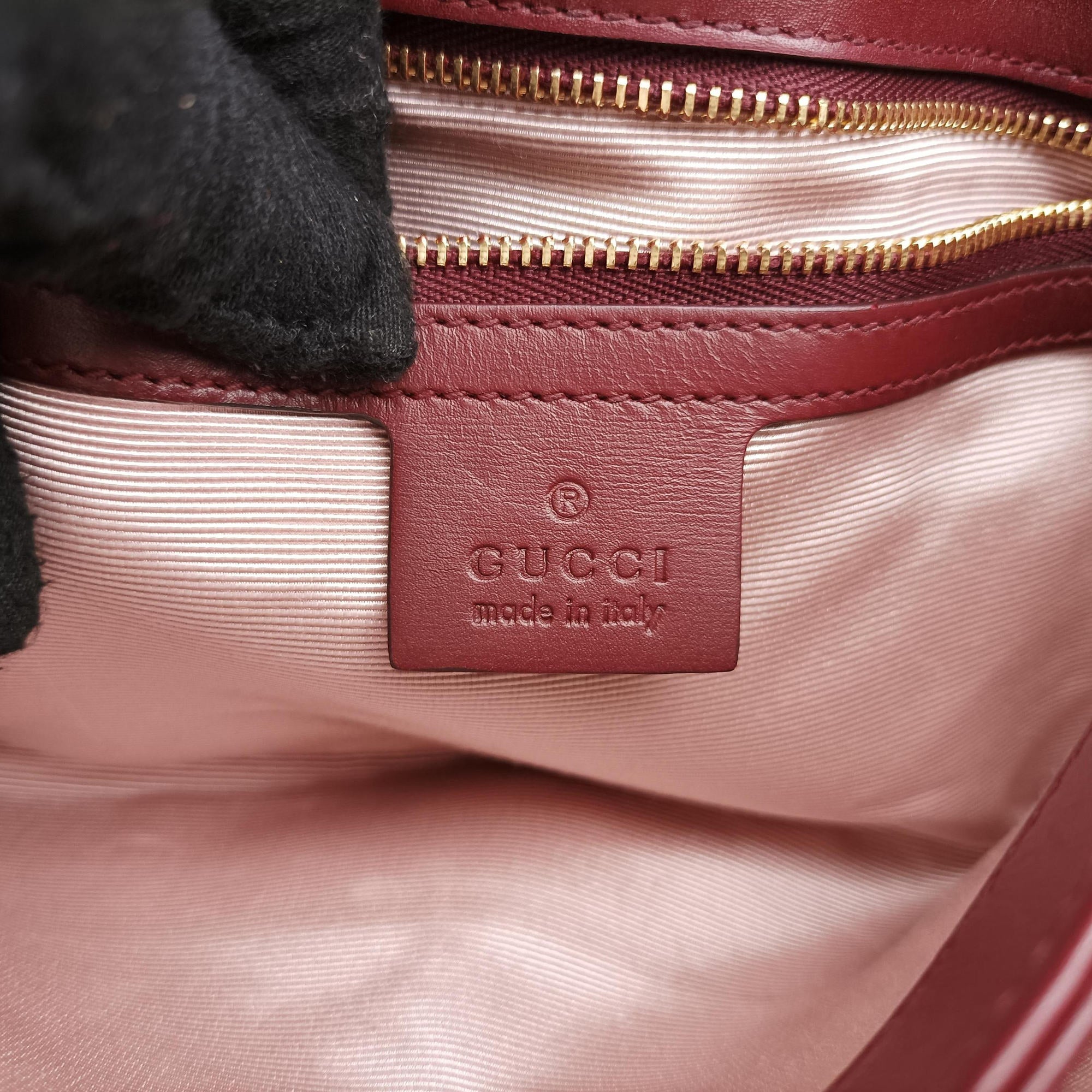 Secondhand Gucci Arli Burgundy Leather 550129 shoulderbag | stylenewstar