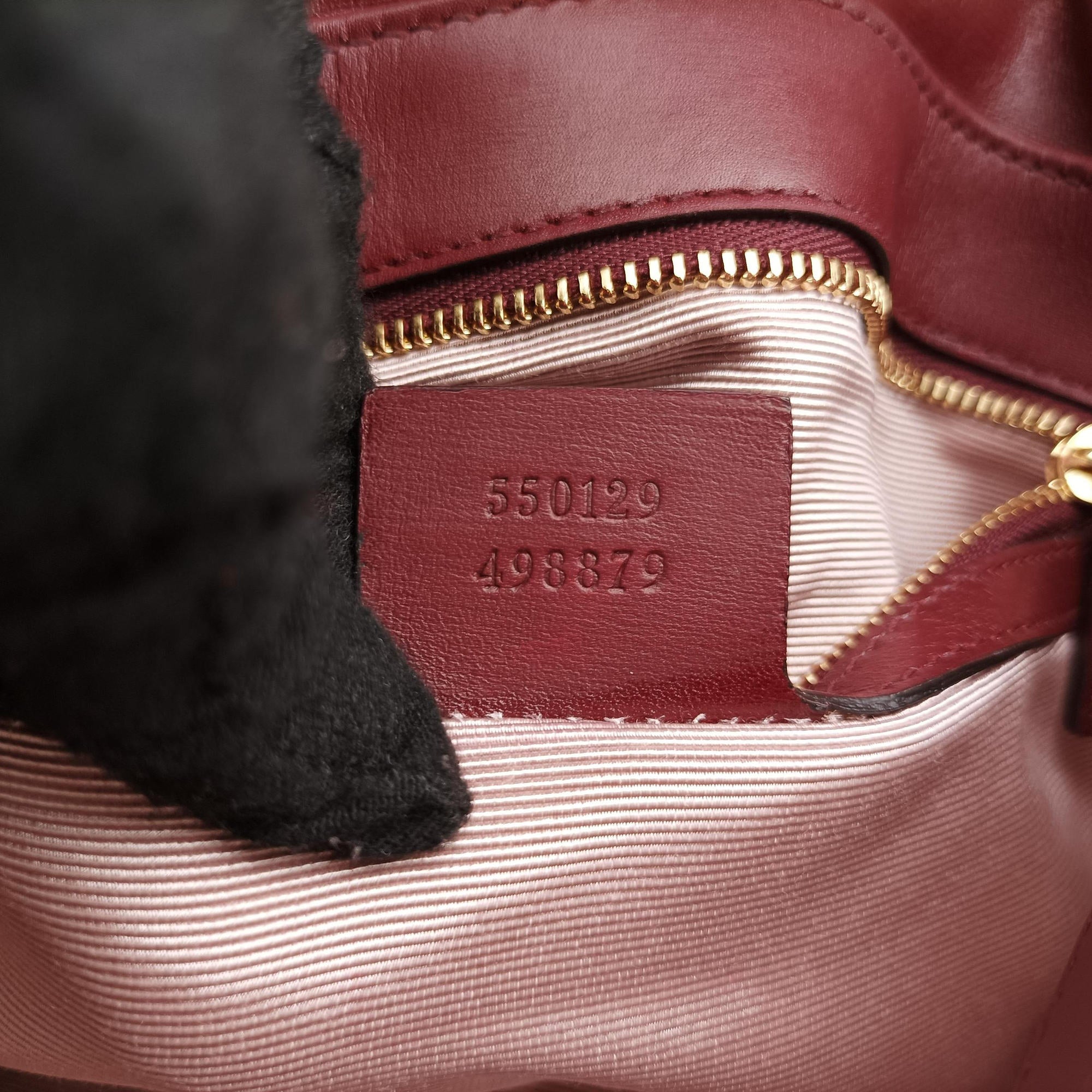 Secondhand Gucci Arli Burgundy Leather 550129 shoulderbag | stylenewstar
