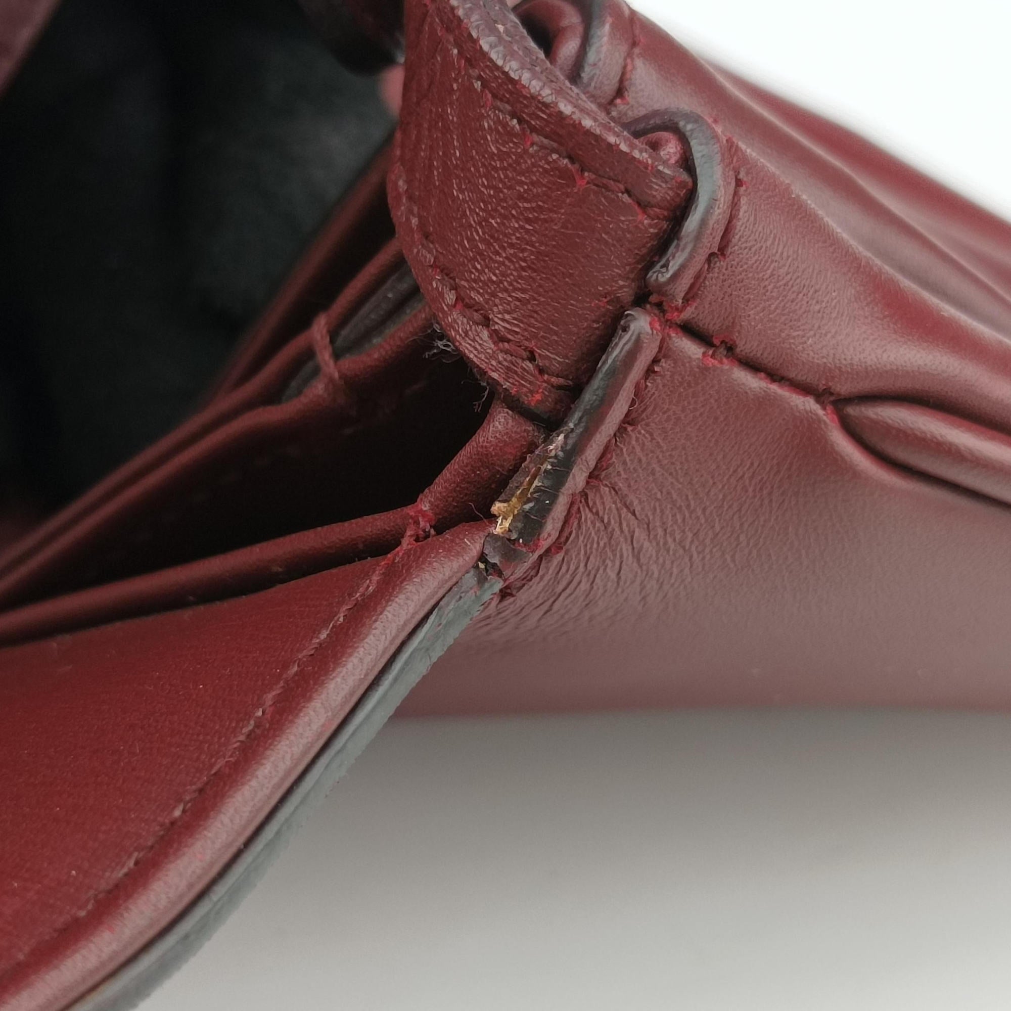 Secondhand Gucci Arli Burgundy Leather 550129 shoulderbag | stylenewstar
