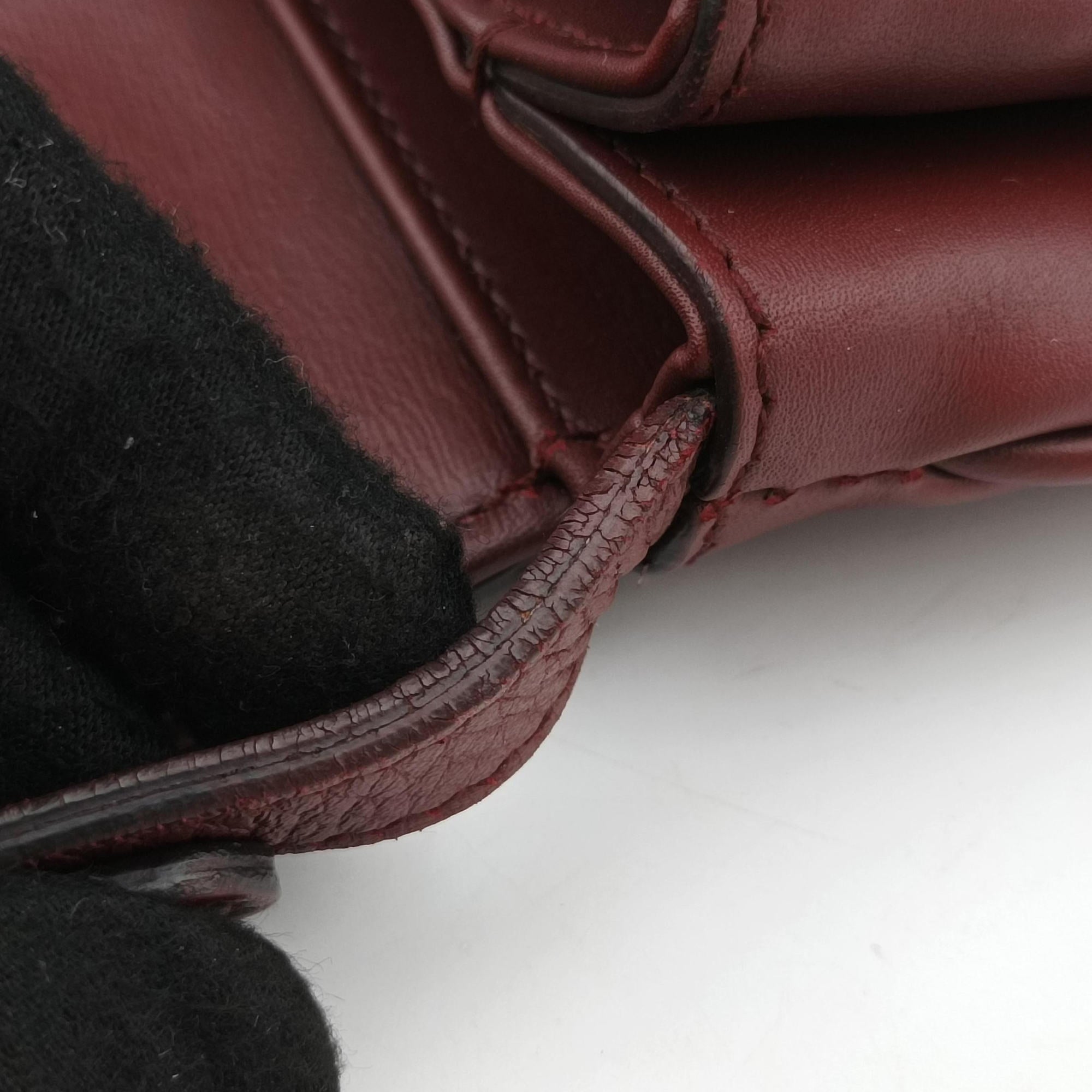 Secondhand Gucci Arli Burgundy Leather 550129 shoulderbag | stylenewstar